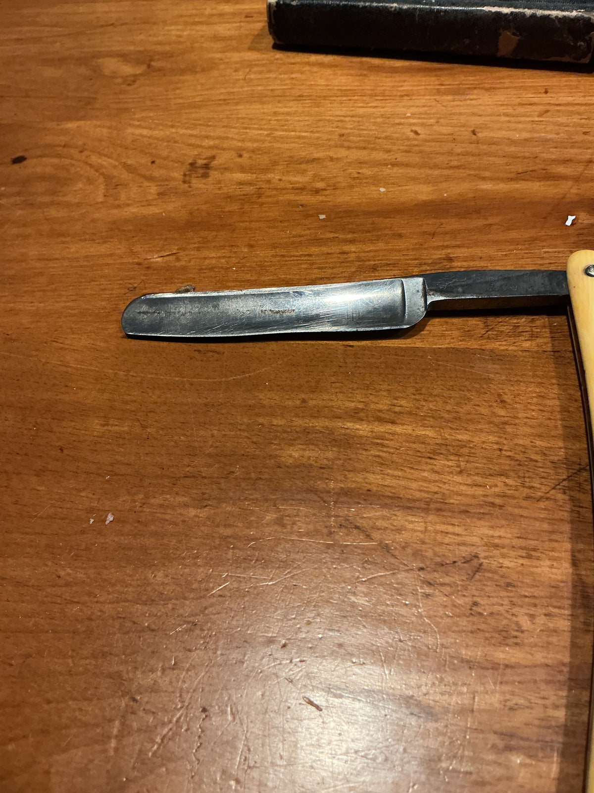 Vintage King Cutter Straight Razor H. BOKER & Co. Germany French Ivory handle