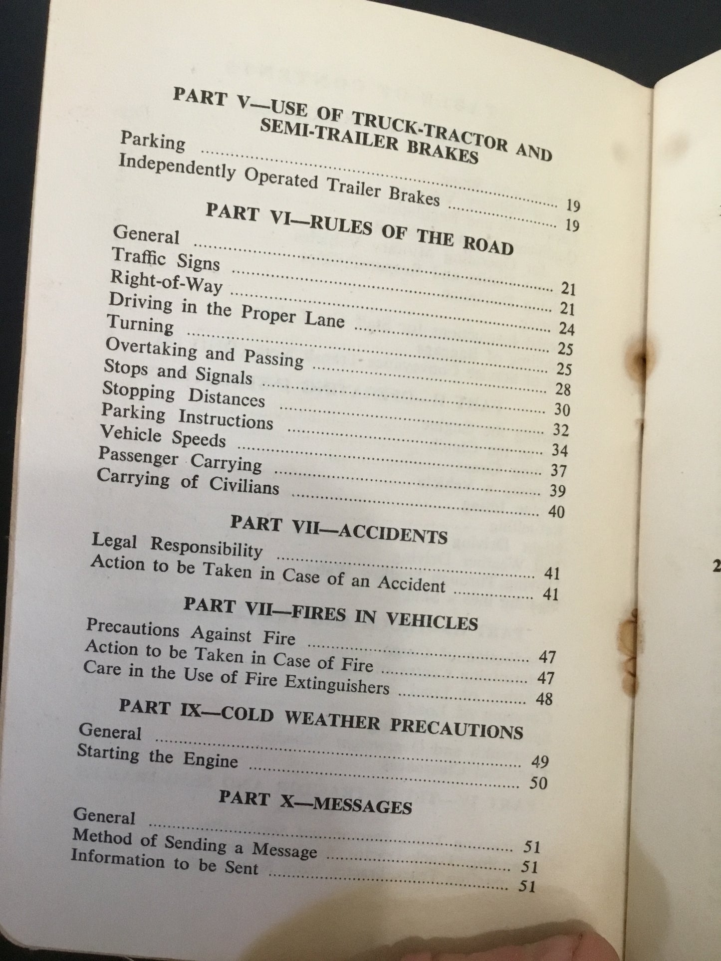 1957 Canadian army manual for Drivers wheeled vehicles