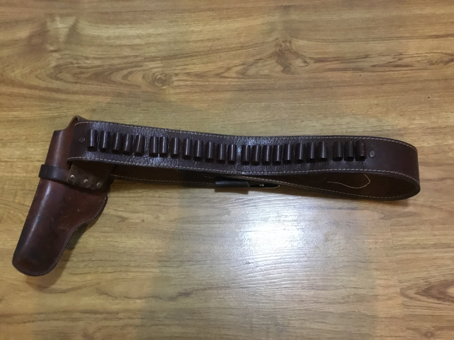 Vintage gun Belt with Holster Leather
