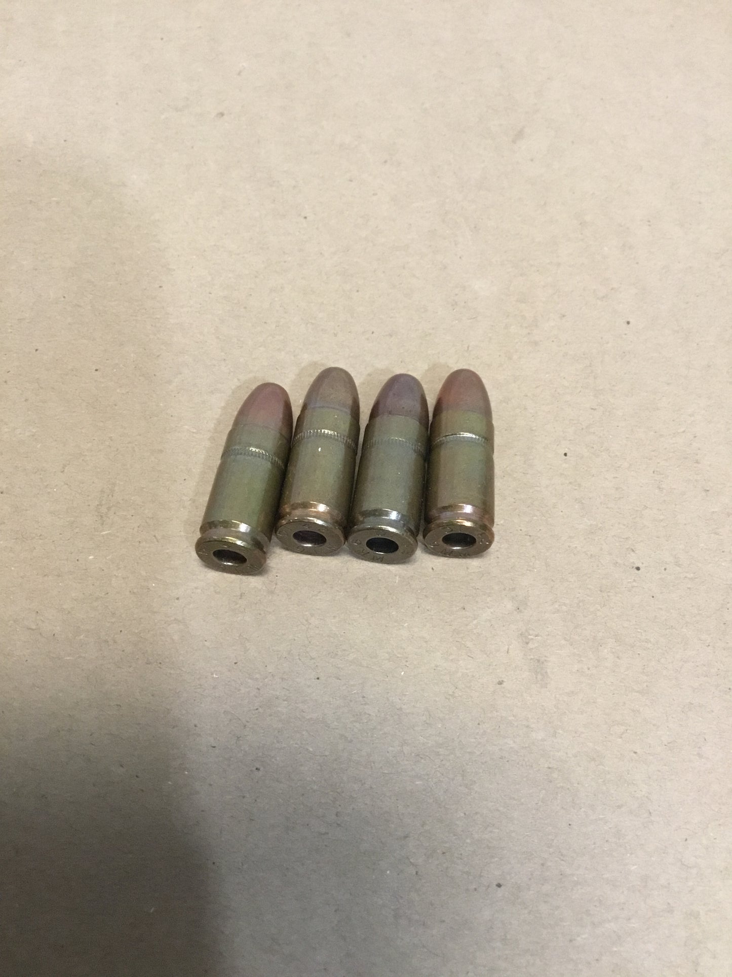 Lot of 4 9MM DUMMY ROUNDS Stamped 42