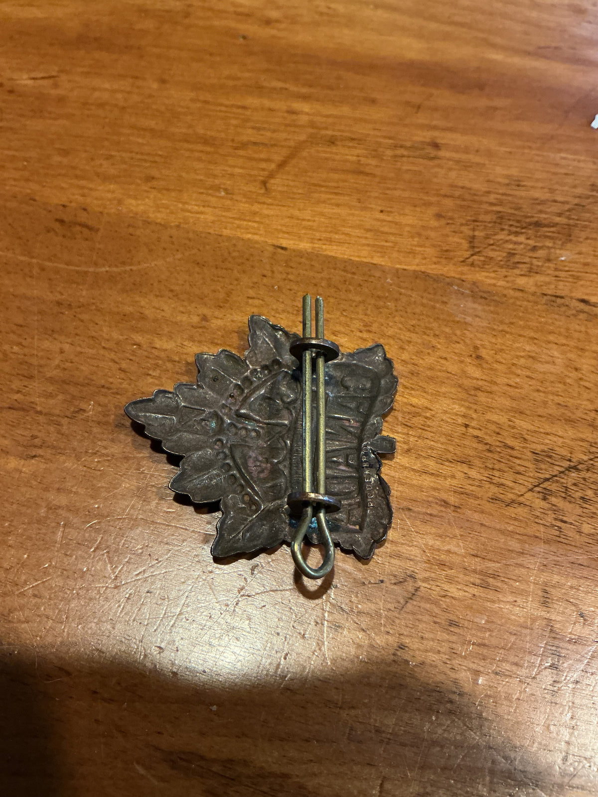 WW1 Canadian General List Cap Badge with cotter Pin