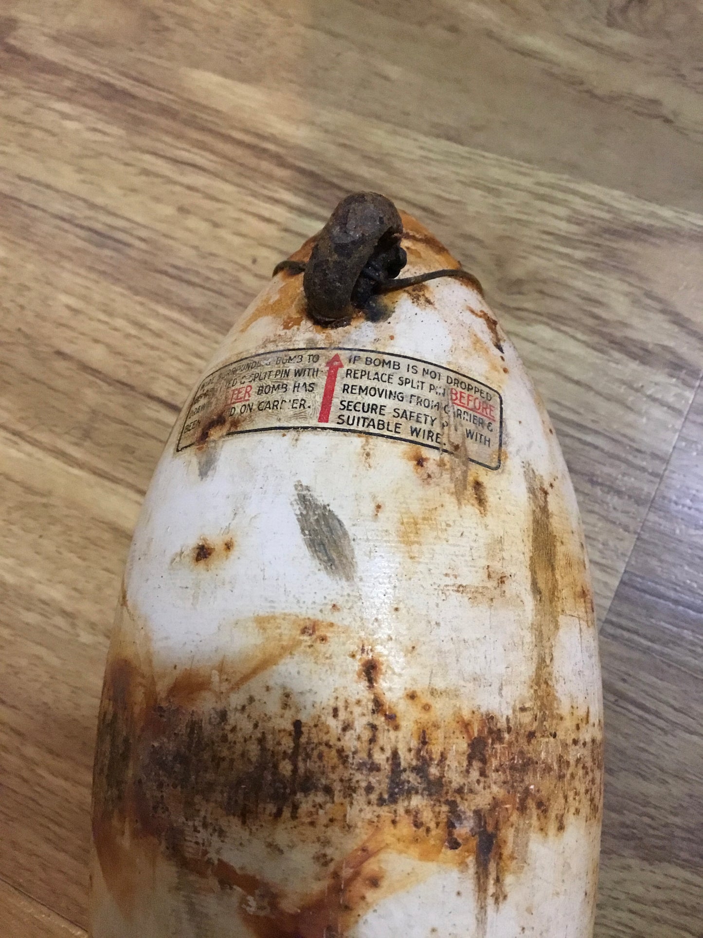 WW11 RCAF INERT TRAINING BOMB 12 POUNDER
