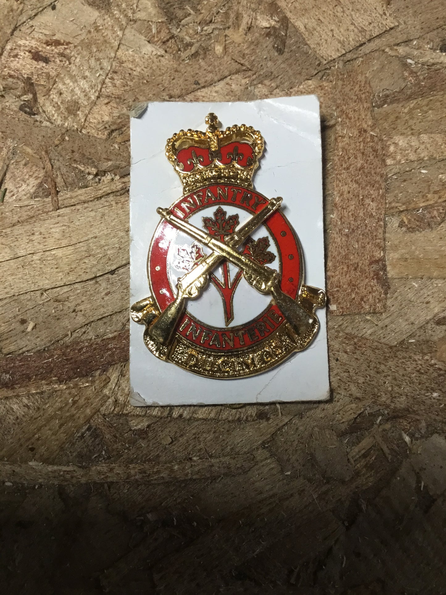 Canadian Forces Infantry Hat Badge Enamelled