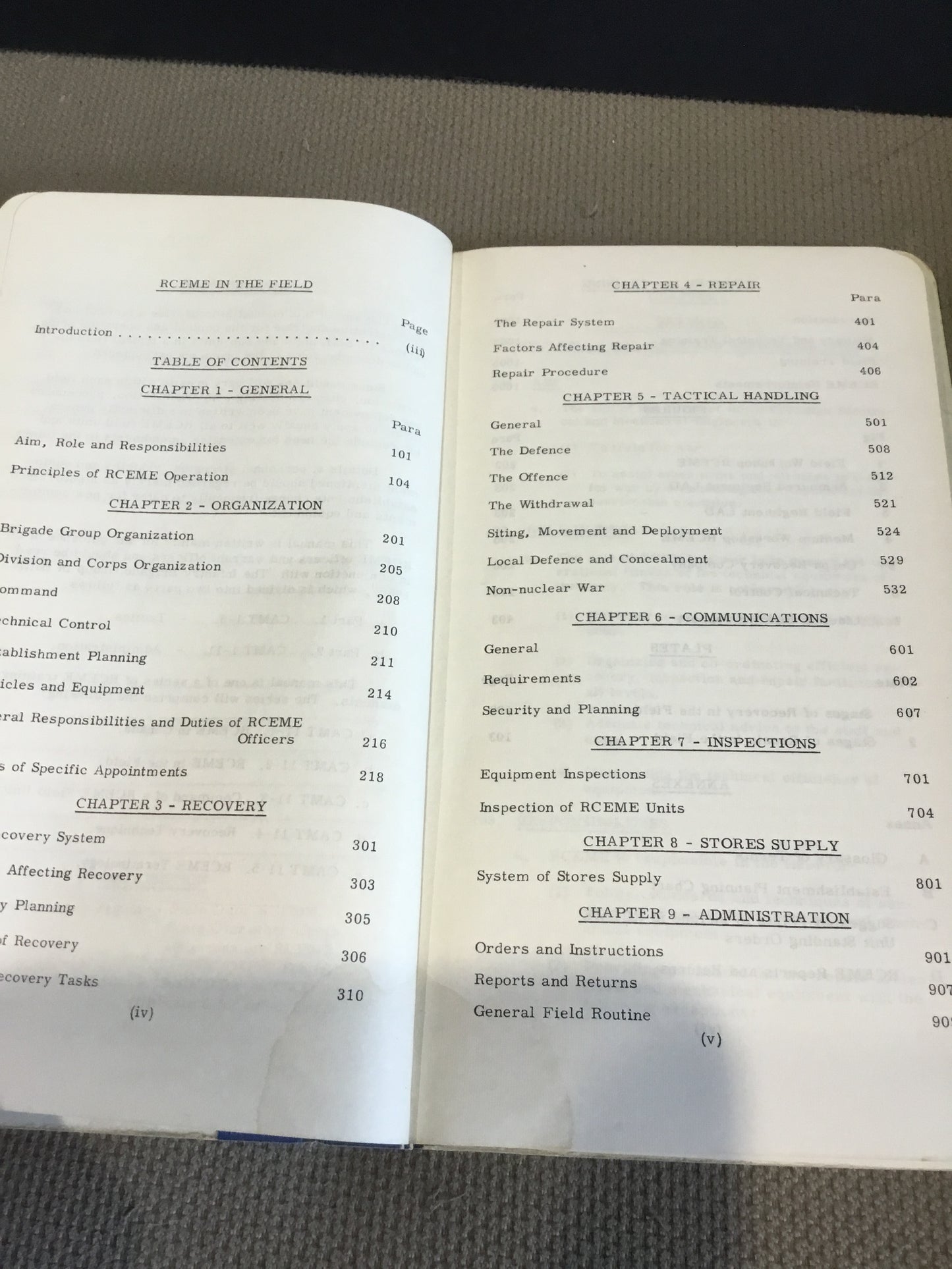 1960 Canadian Army Manual of Training RCEME in the Field