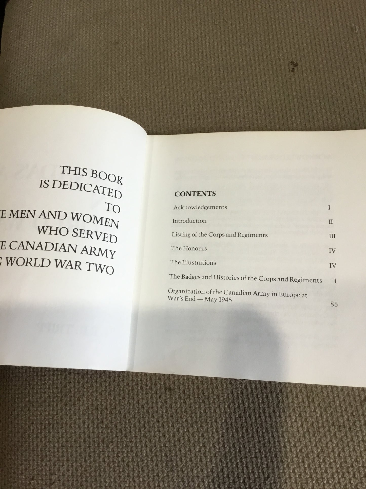 Canada’s Army in WW11 Badges, Histories of the corps and Regiments