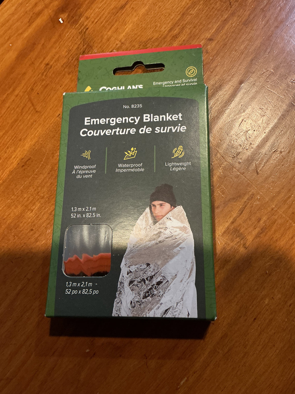 Coghlans Emergency Blanket | Off-Grid Survival, size large 52 inches x 82.5 inches