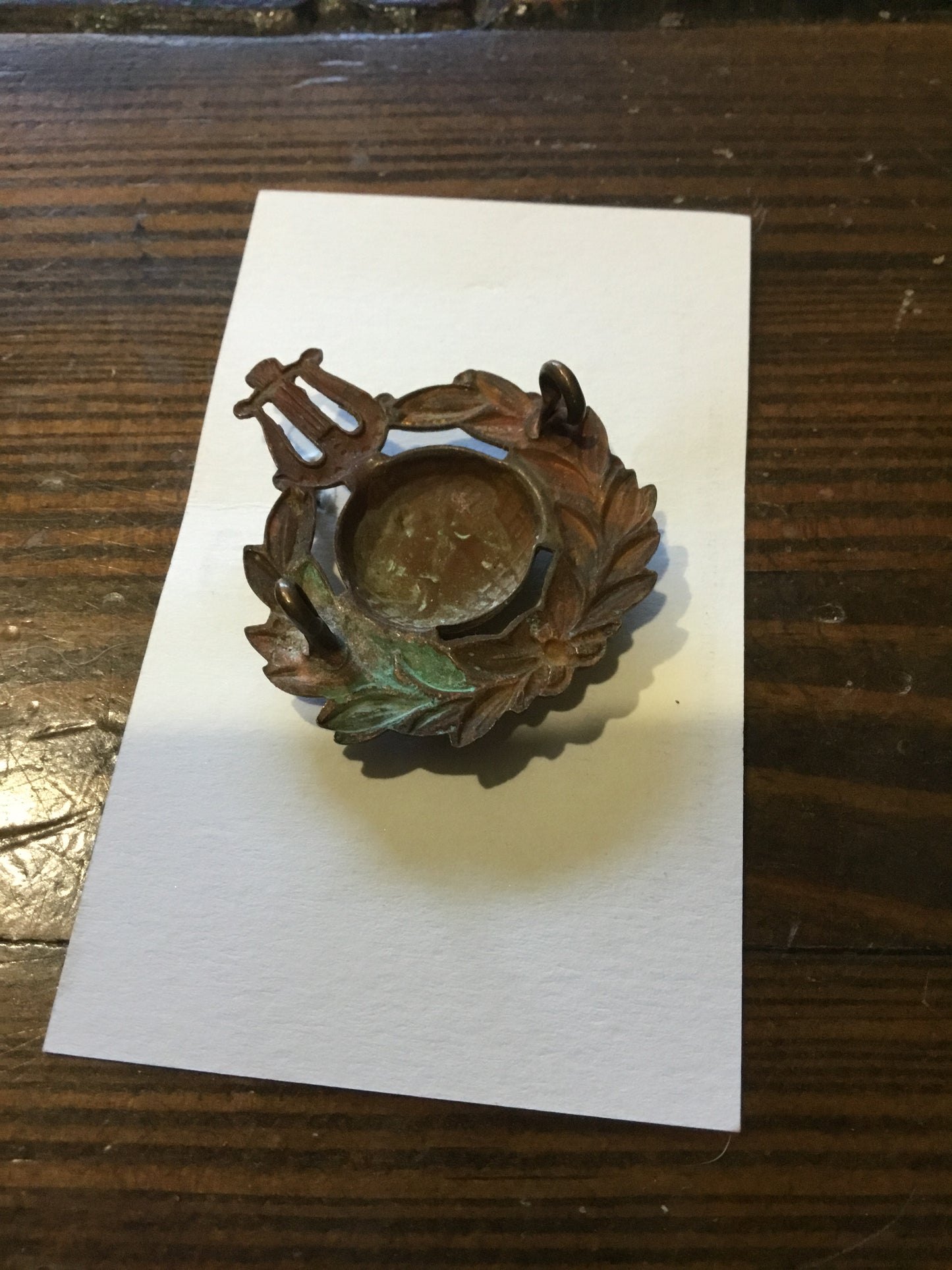 Royal Naval/Royal Marine School of Music (1921-1936 Pattern) Cap Badge, Original