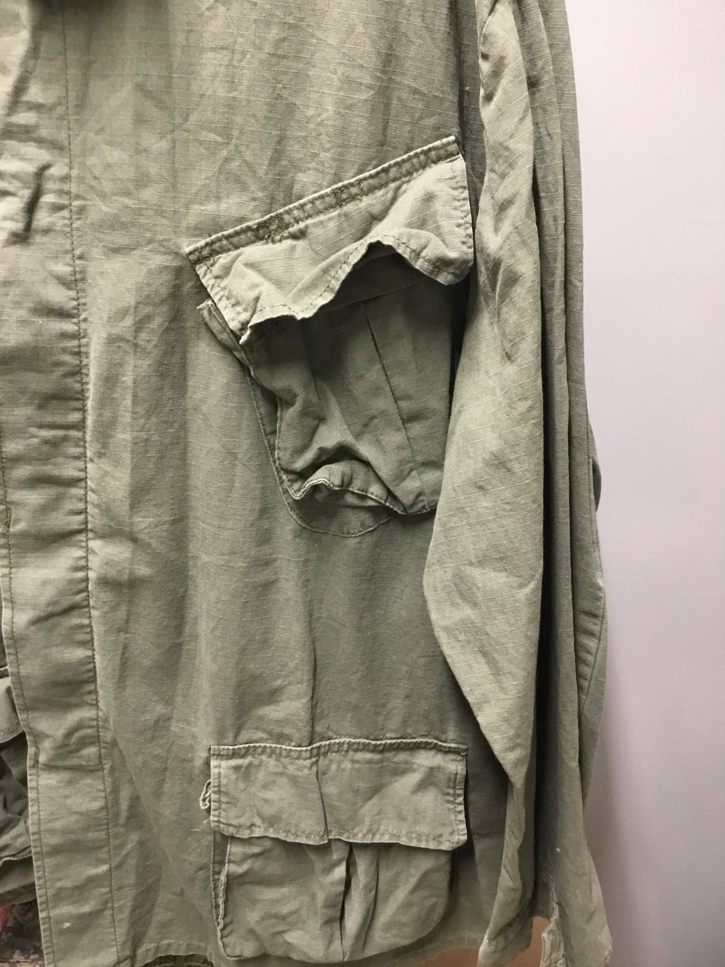 Vintage U.S. style BDU Shirt 100% Rip Stop Cotton XXL