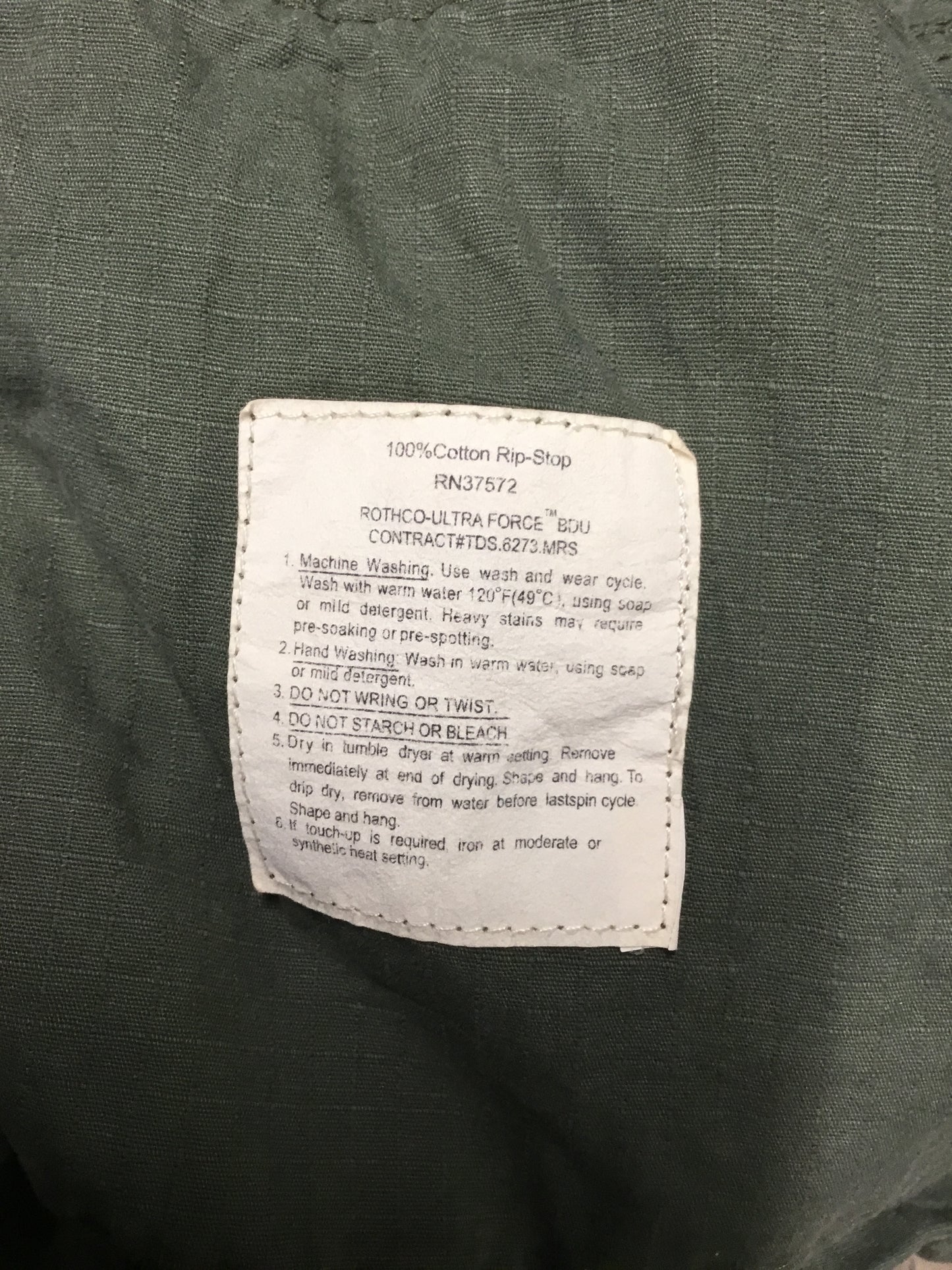 Vintage U.S. style BDU Shirt 100% Rip Stop Cotton XXL