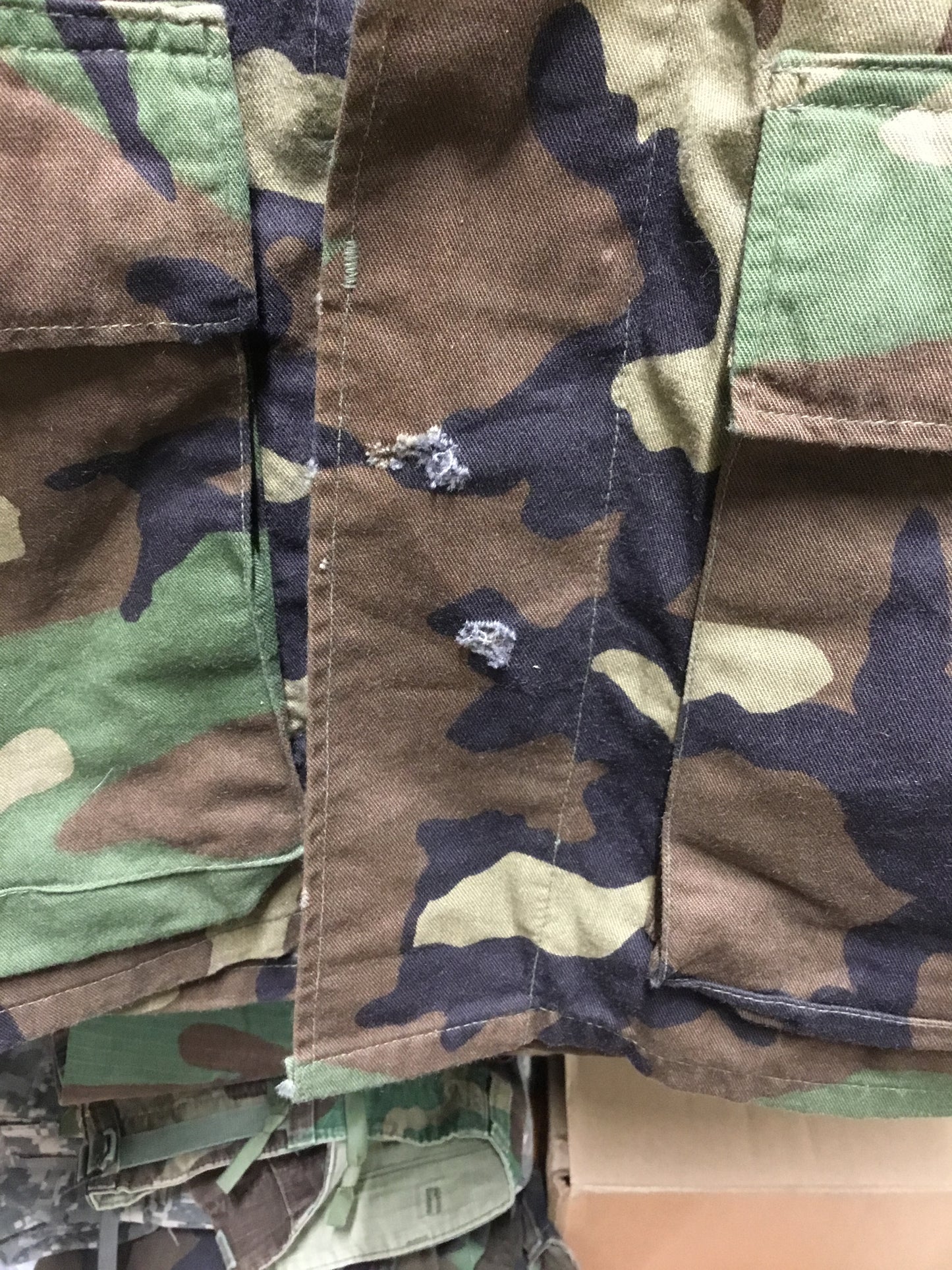 Woodland Camouflage BDU Shirt with ;Insignia size Medium Long