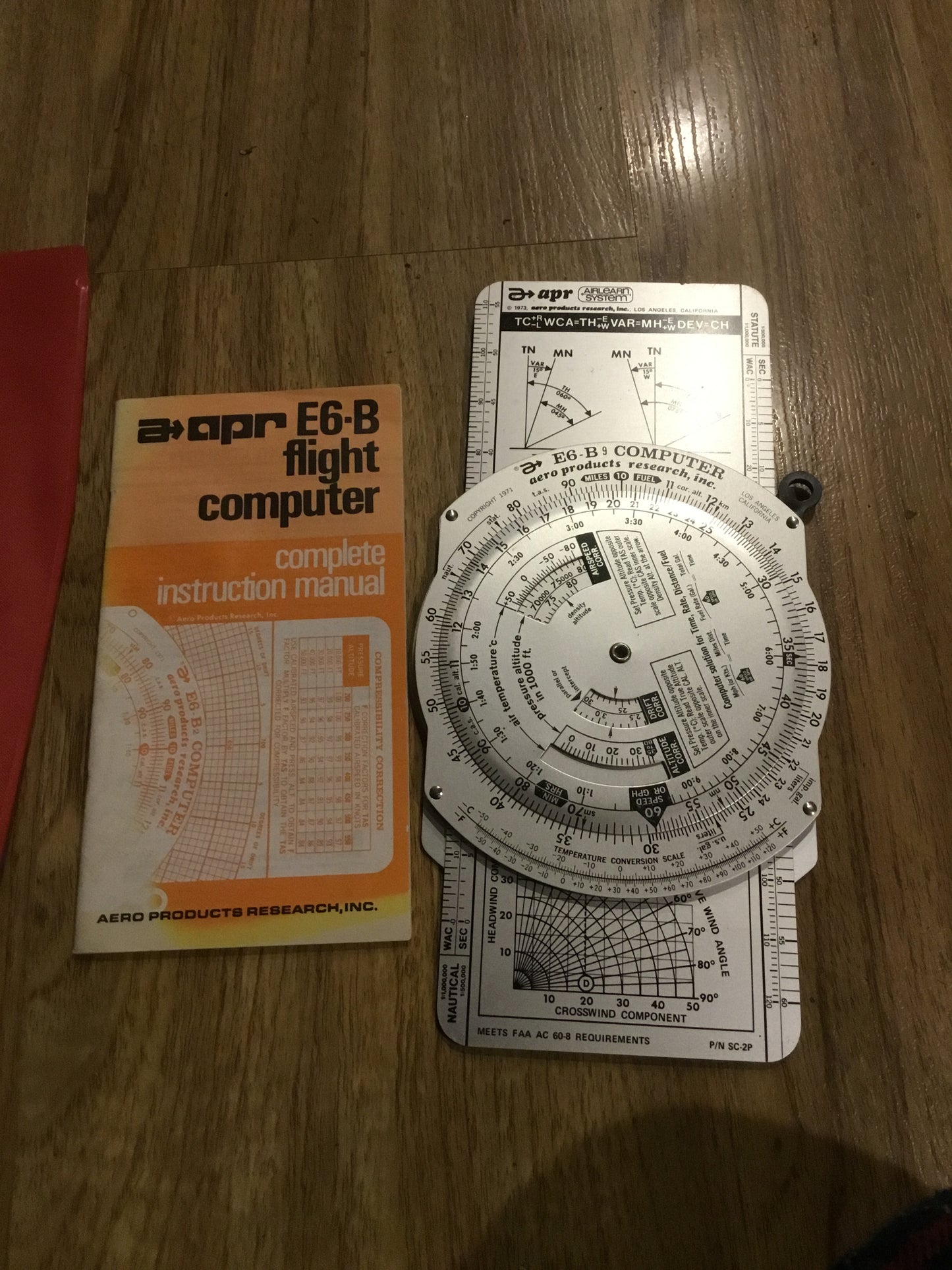 APR E6-B Aviators Flight Computer with Instructions