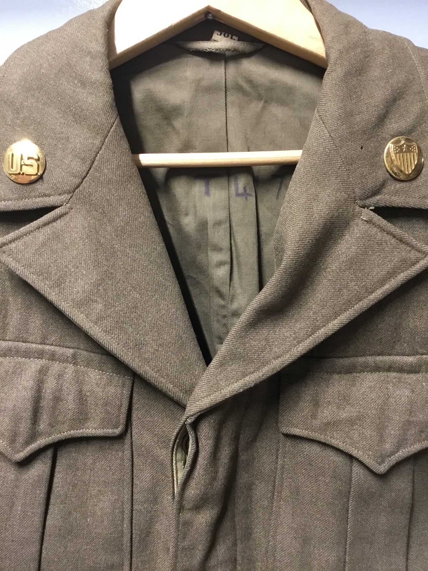 WWII U.S. ARMY ADJUTANT GENERAL'S CORPS M1944 WOOL FIELD JACKET