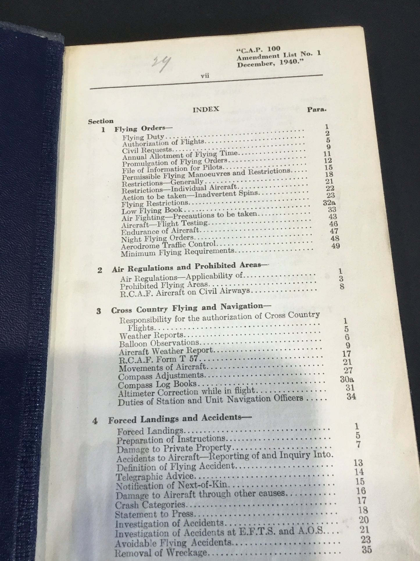WW11.Flying Regulations for the Royal Canadian Air Force 1940