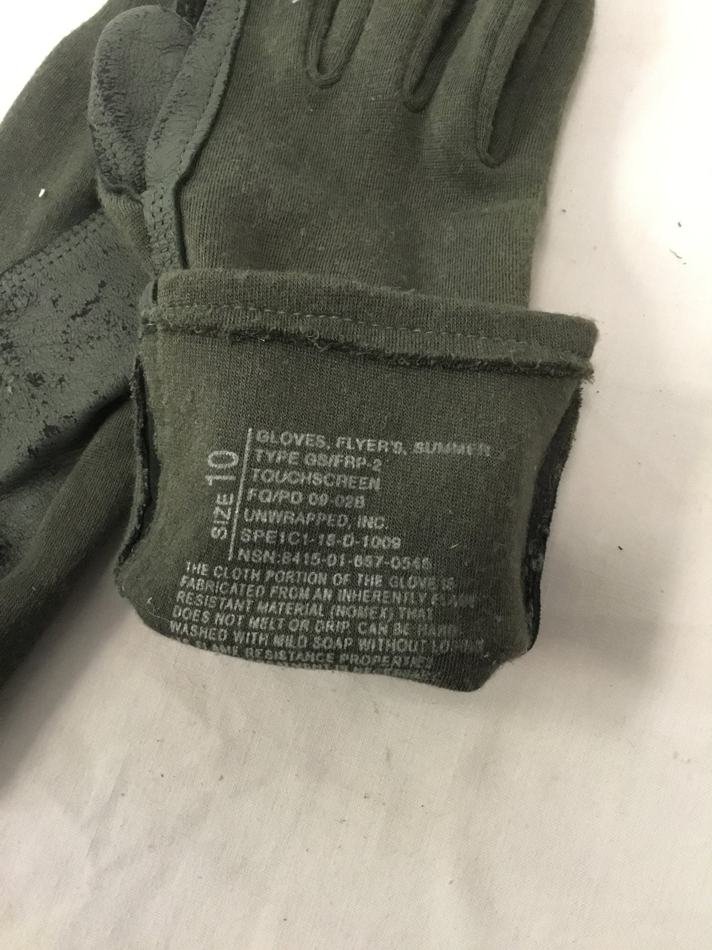 Military Summer Flyers Gloves ,Leather Palms