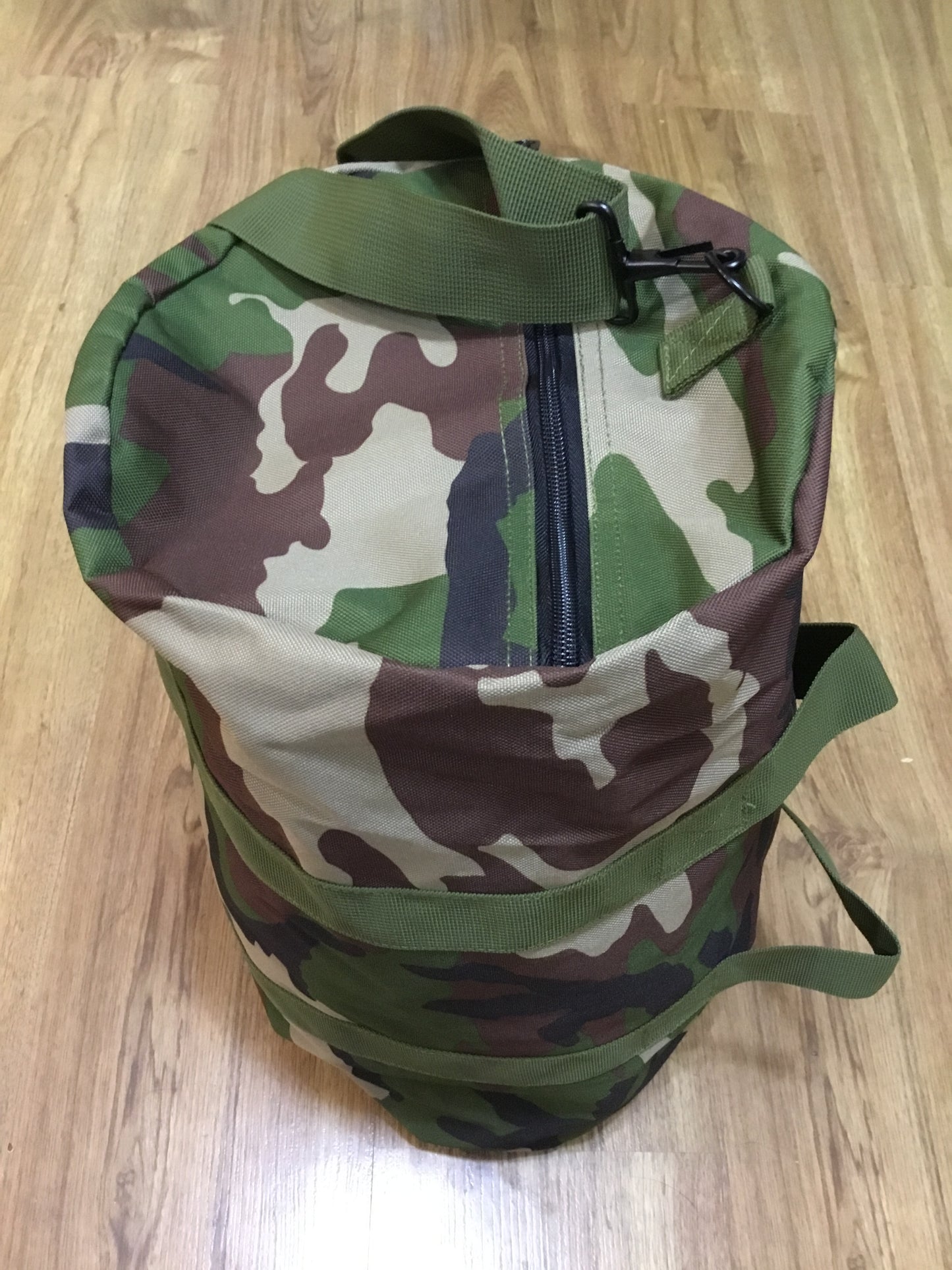 New. Woodland Pattern Kit Bag with Shoulder Strap