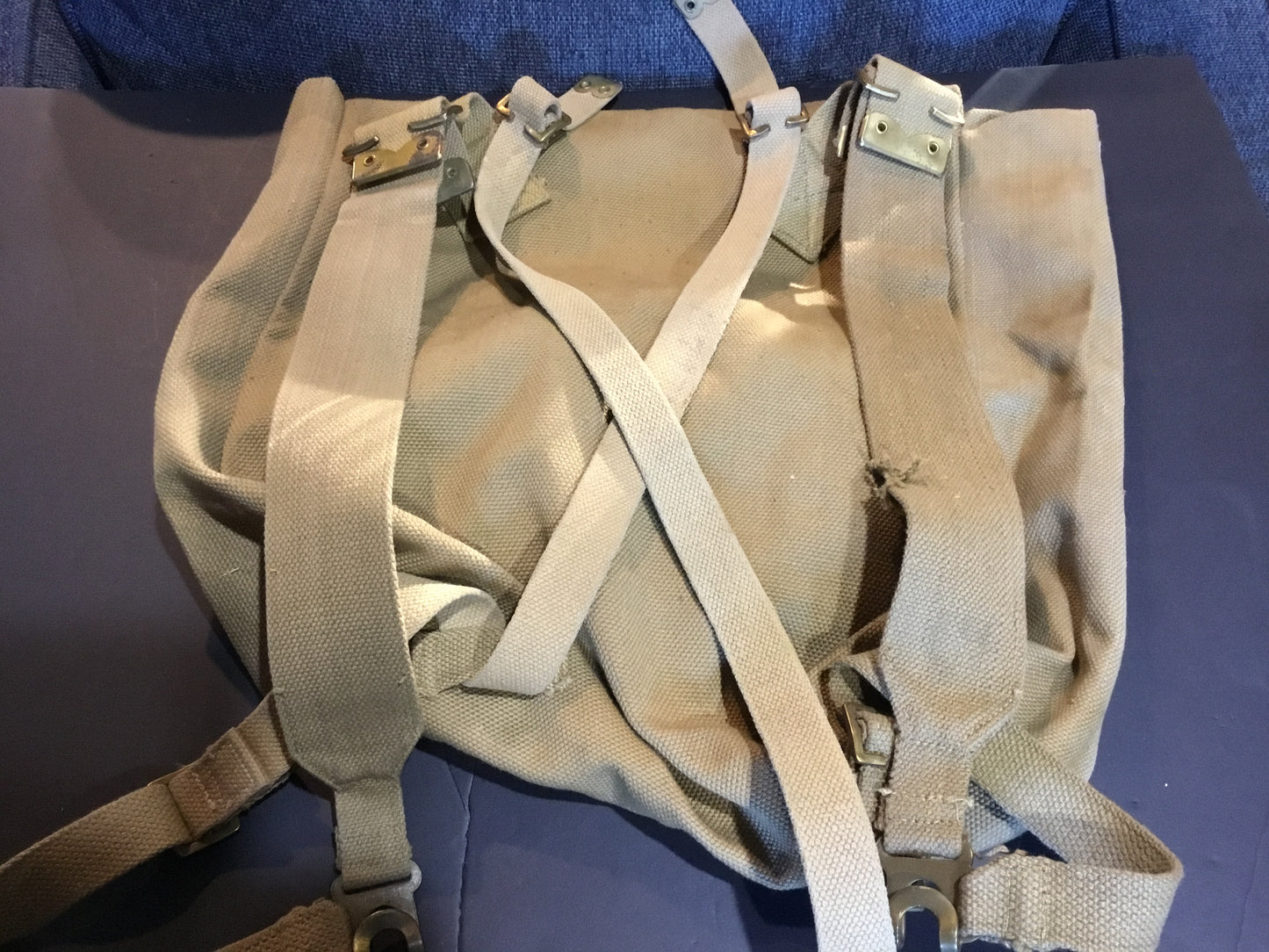WW11 British large Pack with Straps Dated 1940