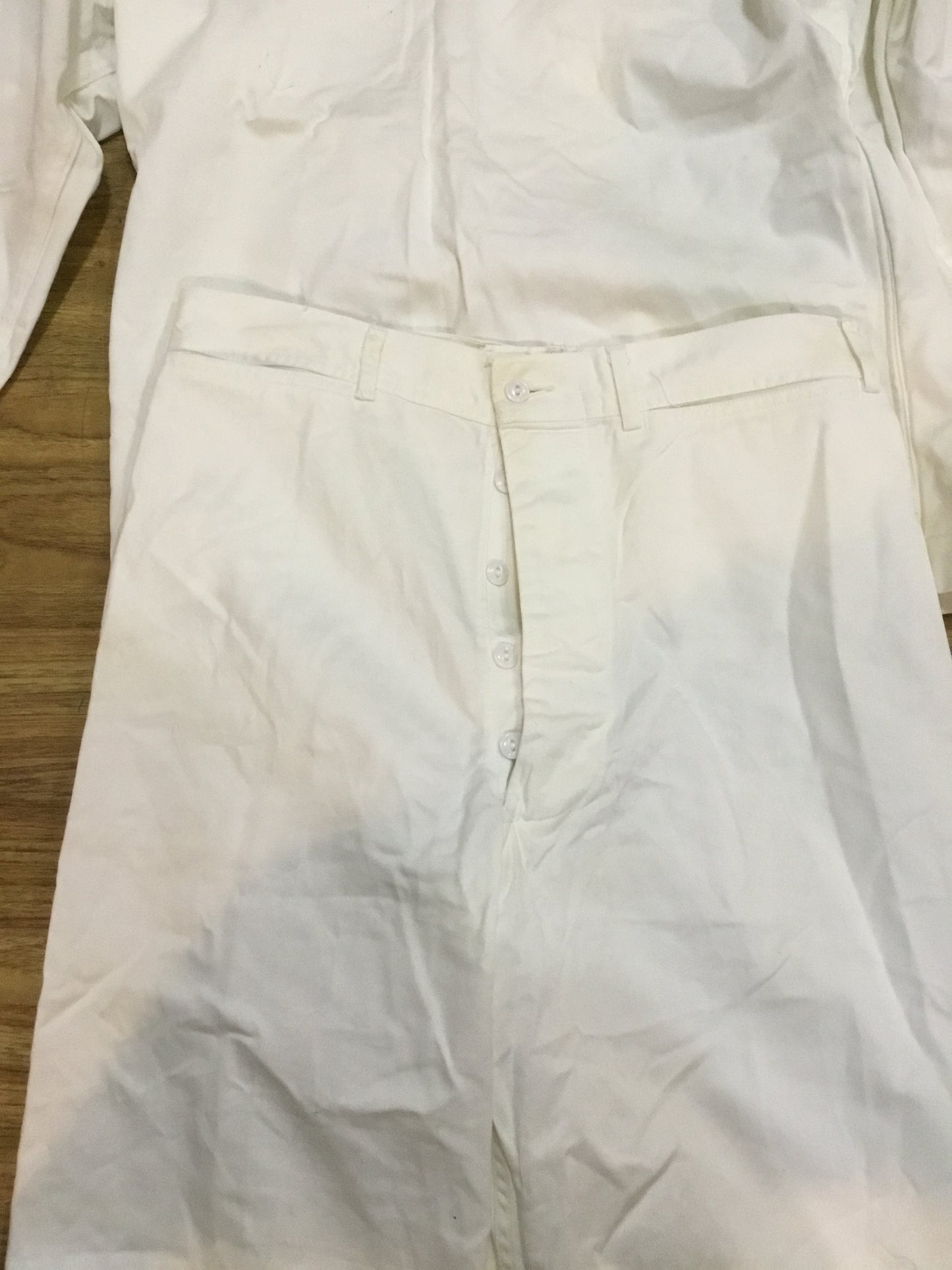 U.S. Navy Uniform whites with Insignia Medium