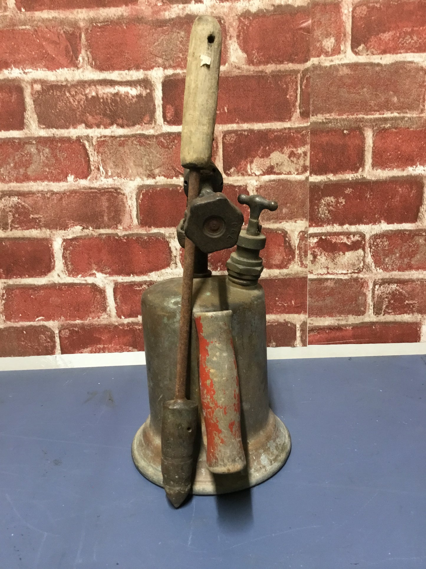 Antique Blow Torch with soldering Iron