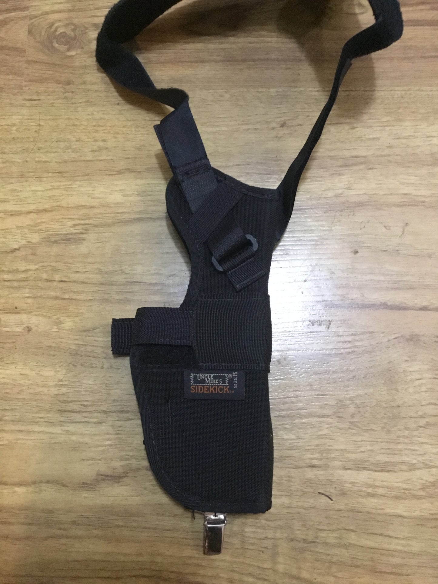 Vintage Uncle Mike's Black Kodra Nylon Sidekick Vertical Shoulder Holster