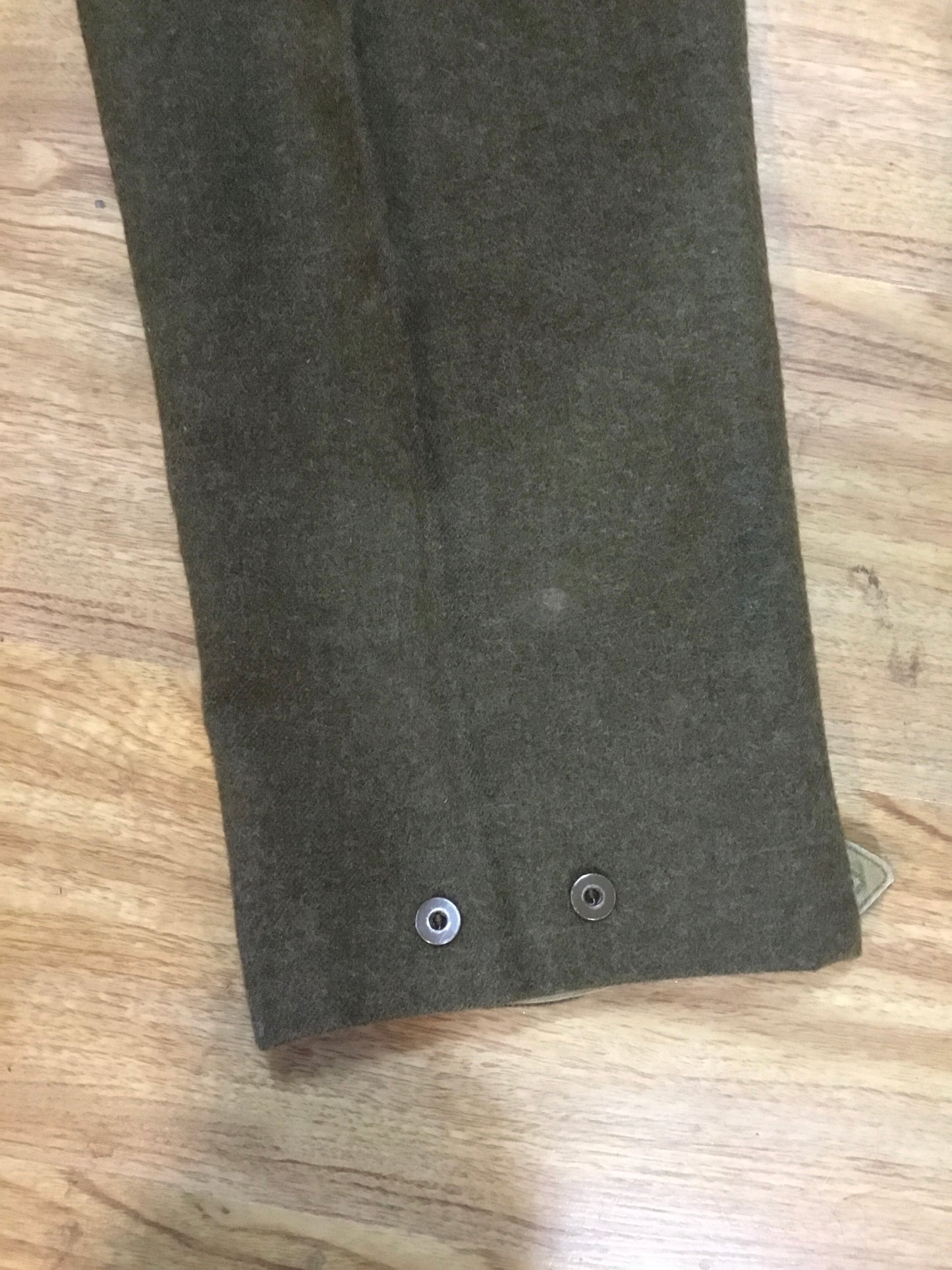1953 Post War Canadian Wool Battle Dress Pants, up to Waist 34 inches