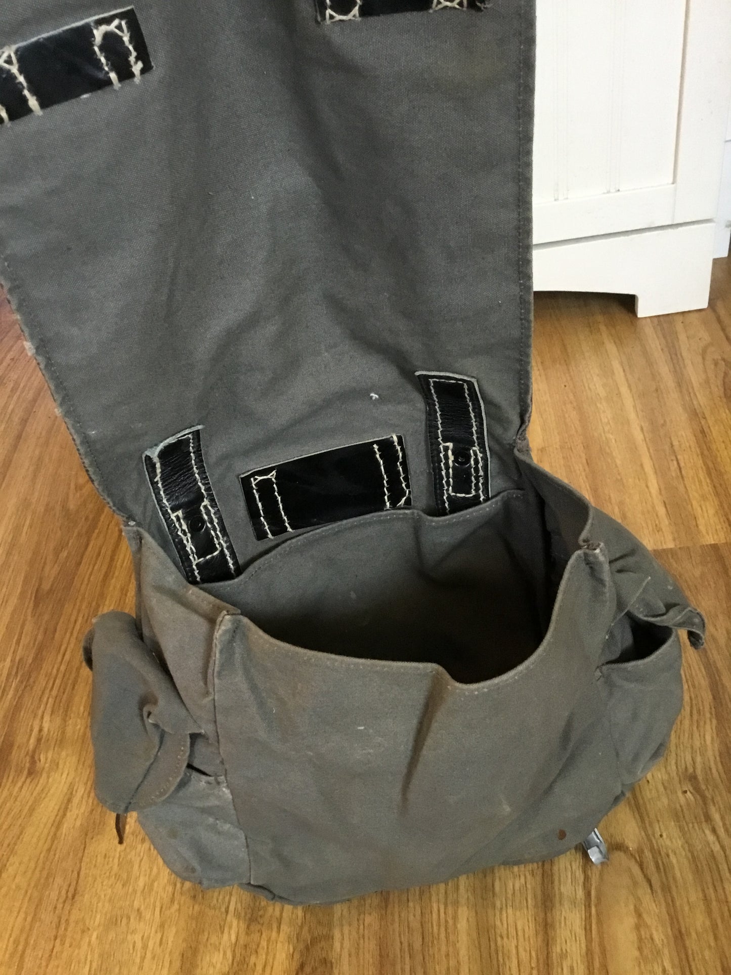 Military Vintage Austrian Haversack with Shoulder Strap