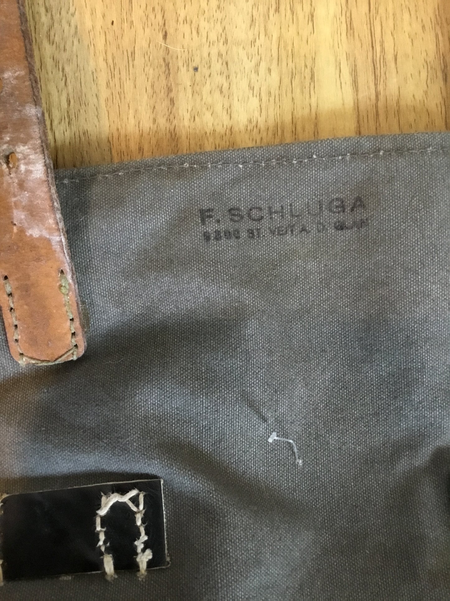 Military Vintage Austrian Haversack with Shoulder Strap