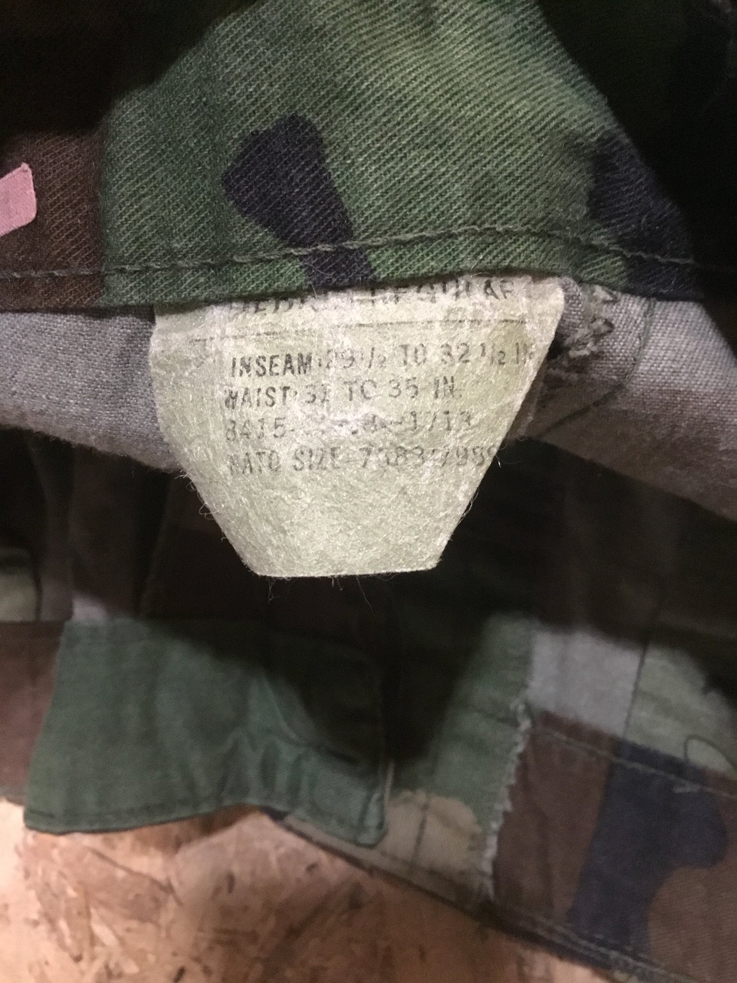 Vintage U.S. MILITARY WOODLAND CAMOUFLAGE PANTS MEDIUM Regular