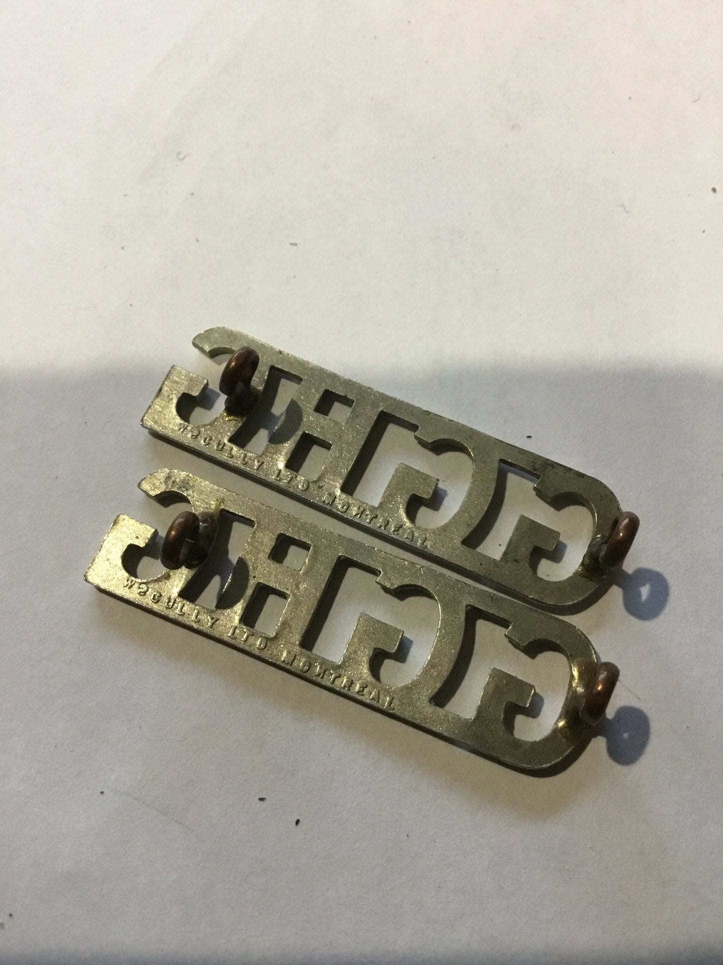 Pair Canadian GGHG Governor Generals Horse Guards Shoulder Titles Insignia