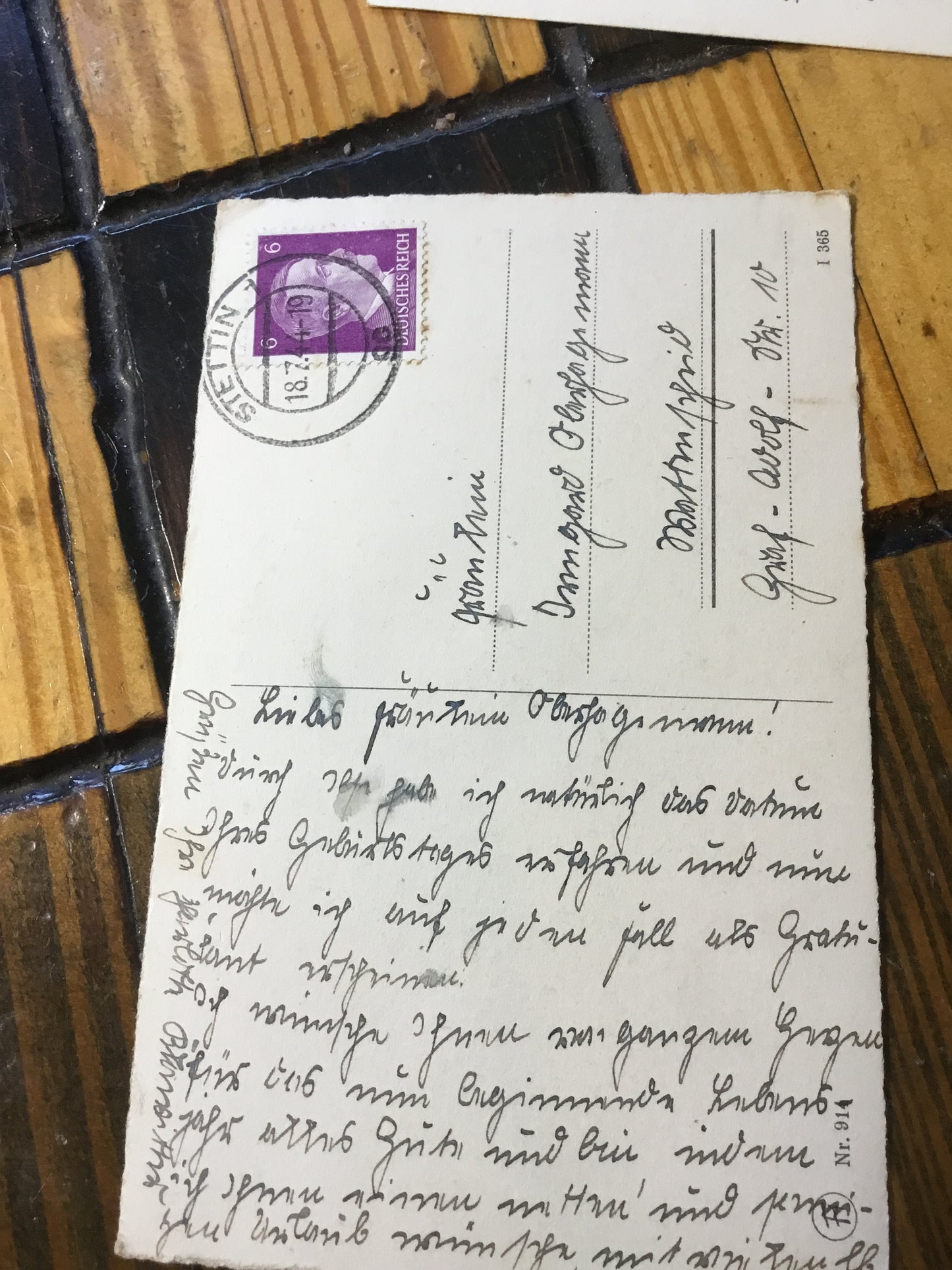 2 WW11 German Post Cards , Happy Birthday , New Years