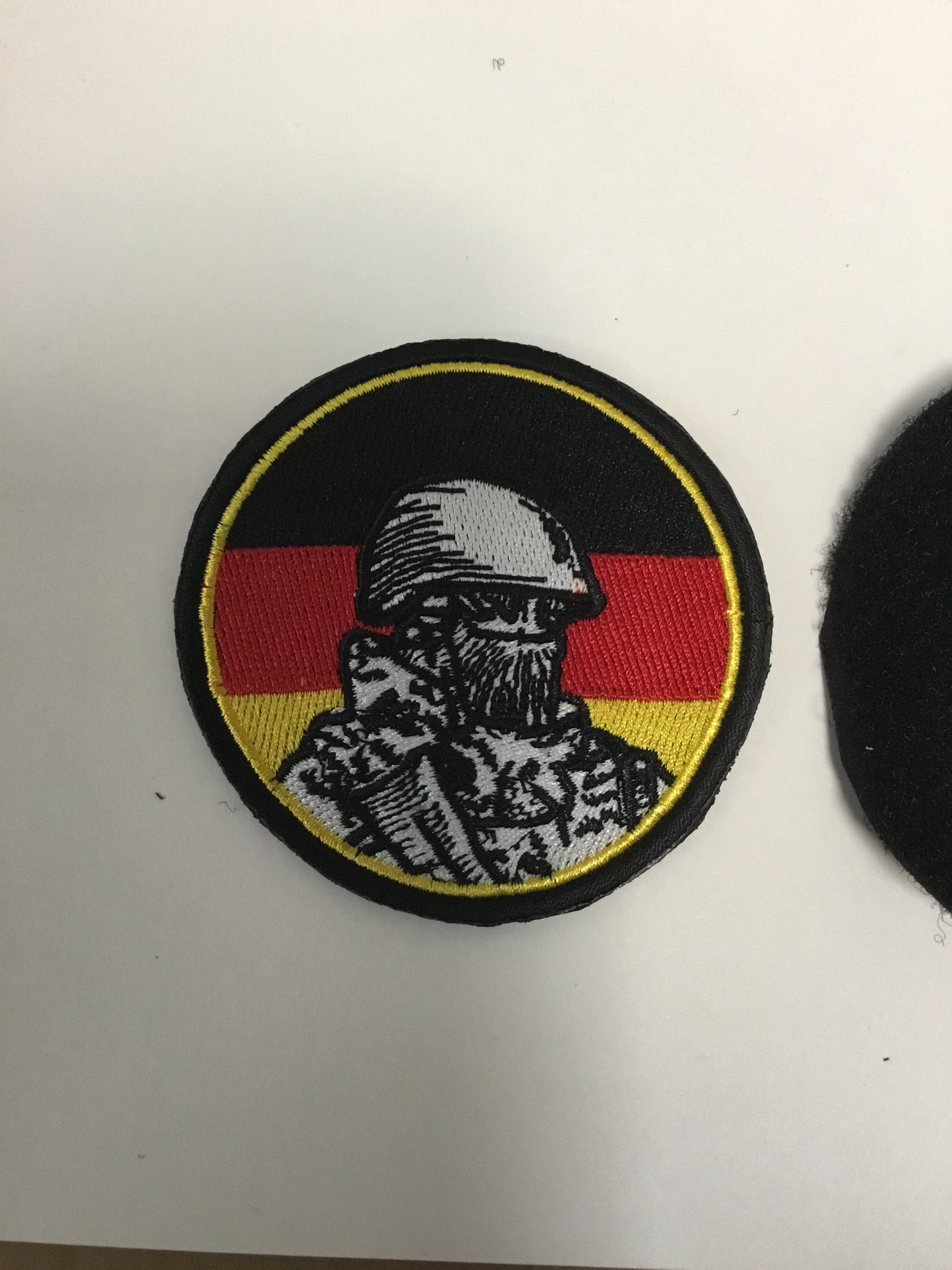 Germany Country Flag German Soldier Military Hook & Loop. Patch