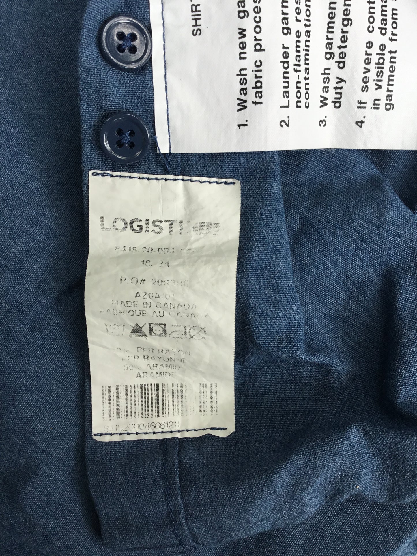Canadian Navy Combat Shirt Size 18/34