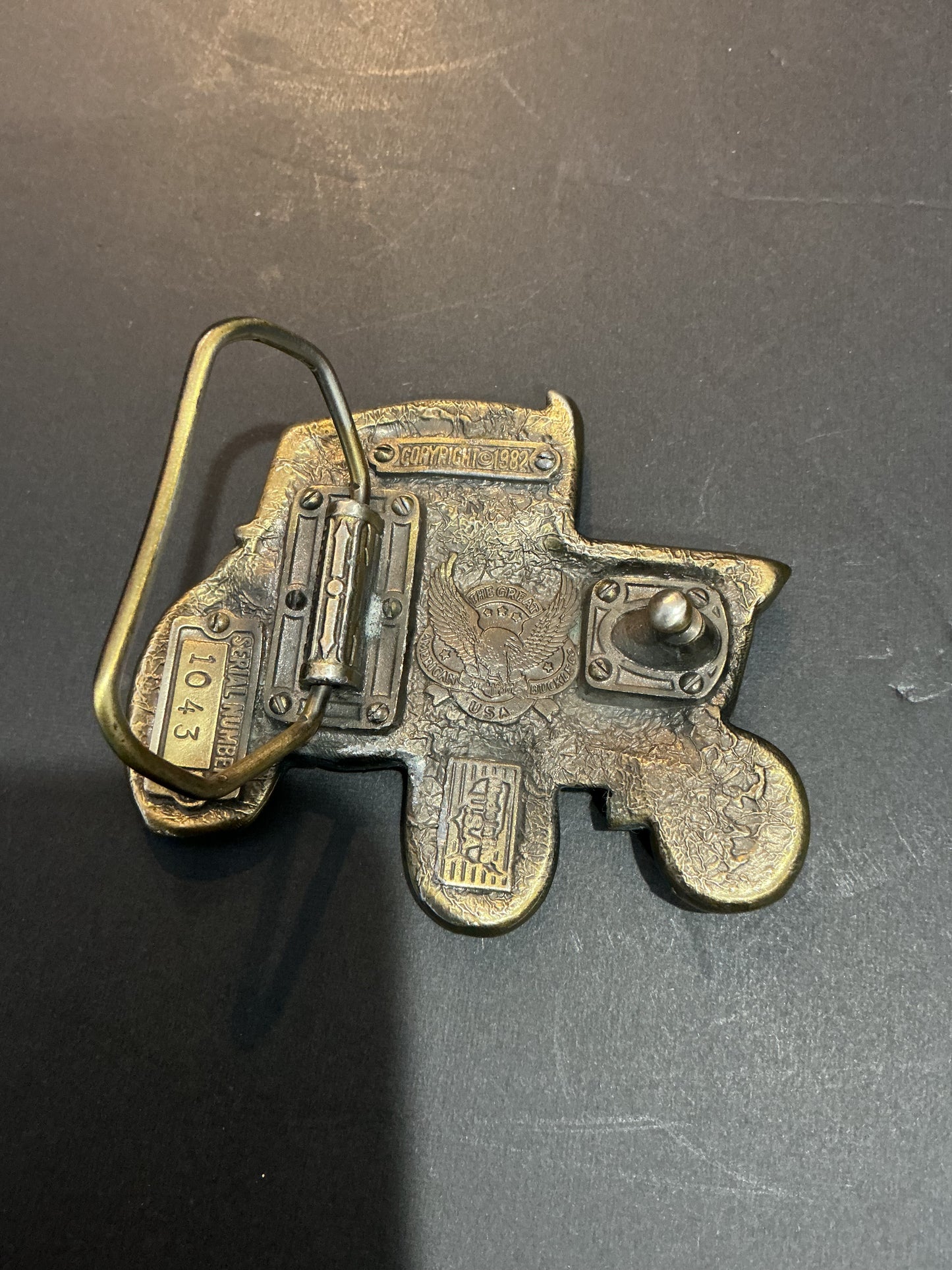 Vintage International Tractor Belt BUCKLE 1982
