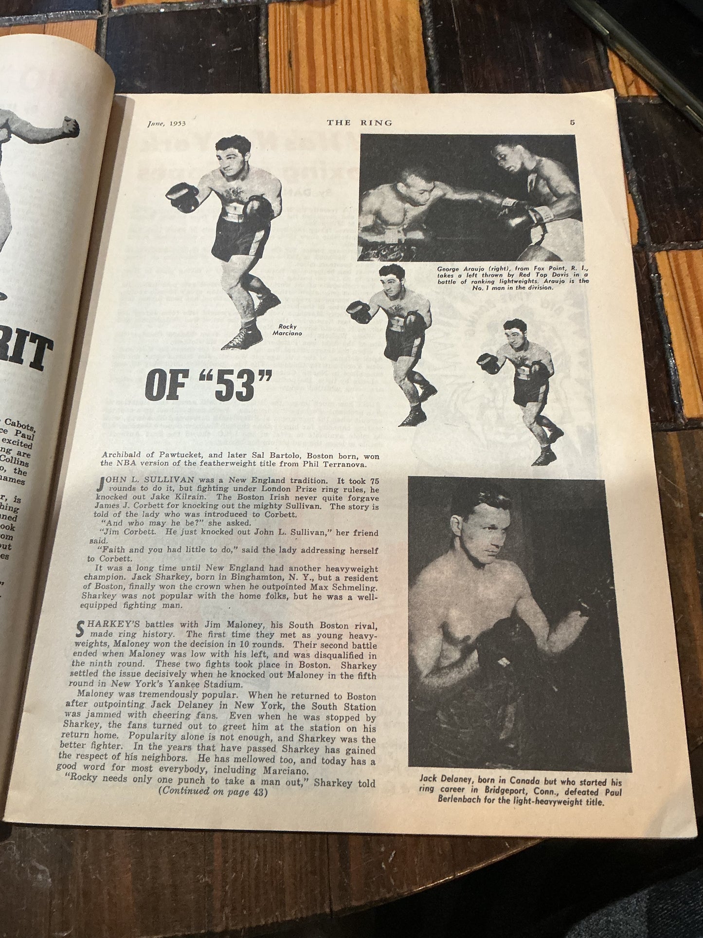 The Ring International Issue June 1953 Boxing