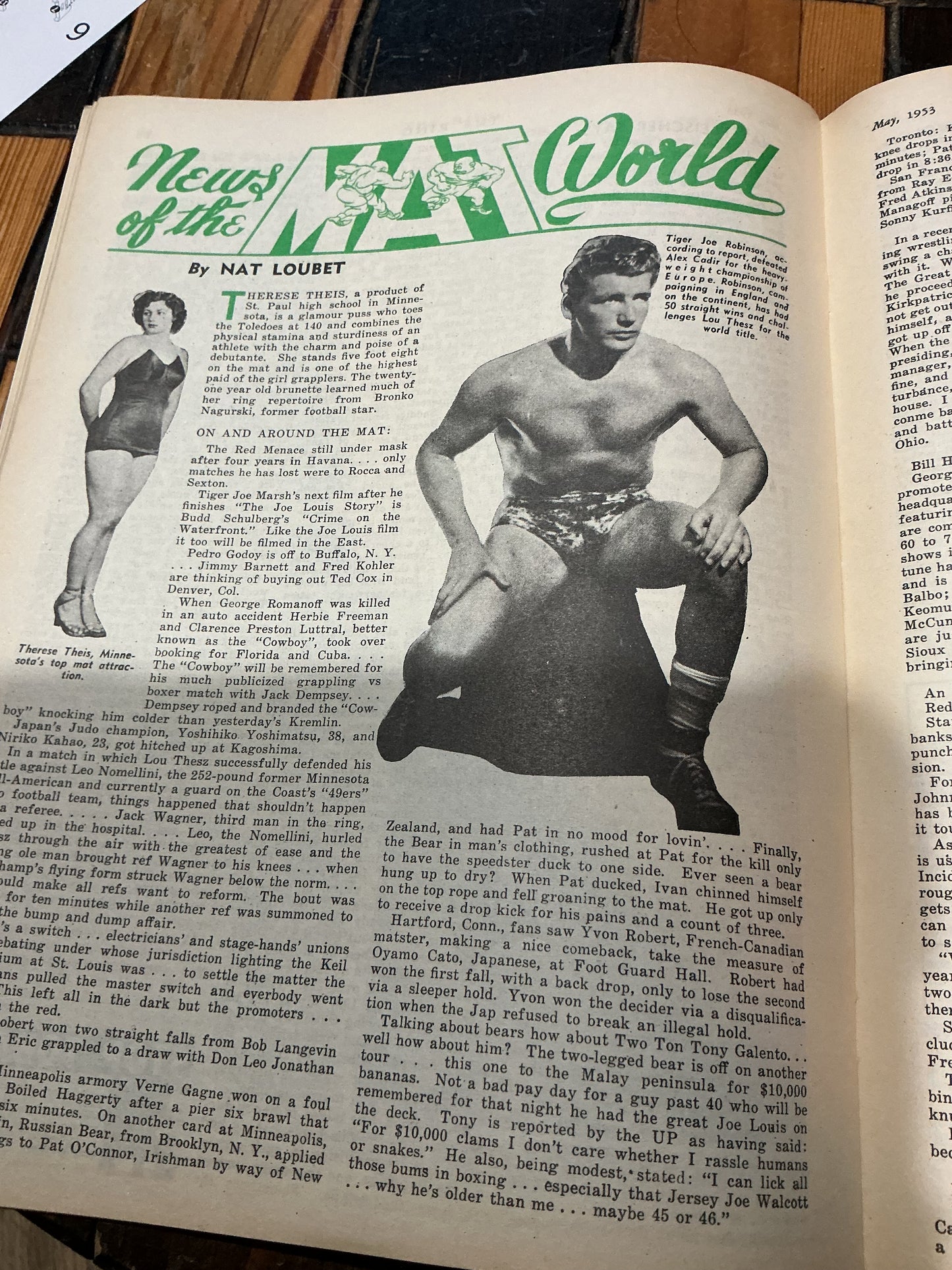 The Ring. World's Foremost Boxing Magazine. Historic Heavyweight Contest Walcott vs. Marciano. May 1953.