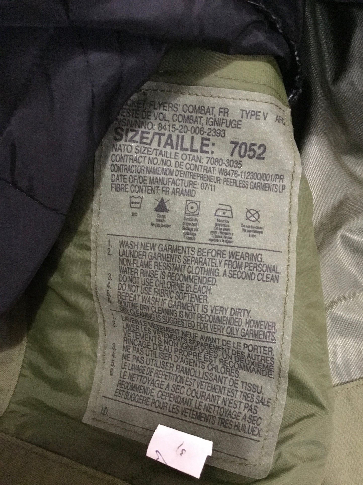 Canadian Airforce Flyers Jacket with Liner XL