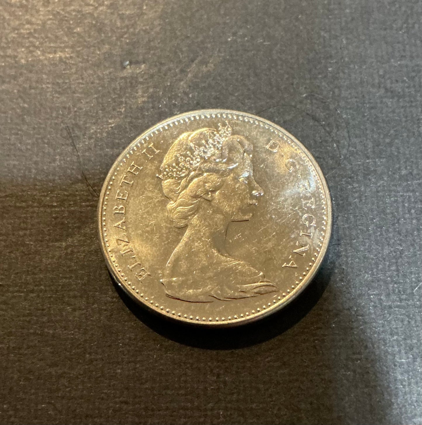 1967 Canadian Centennial 5 Cents Rabbit Nickel