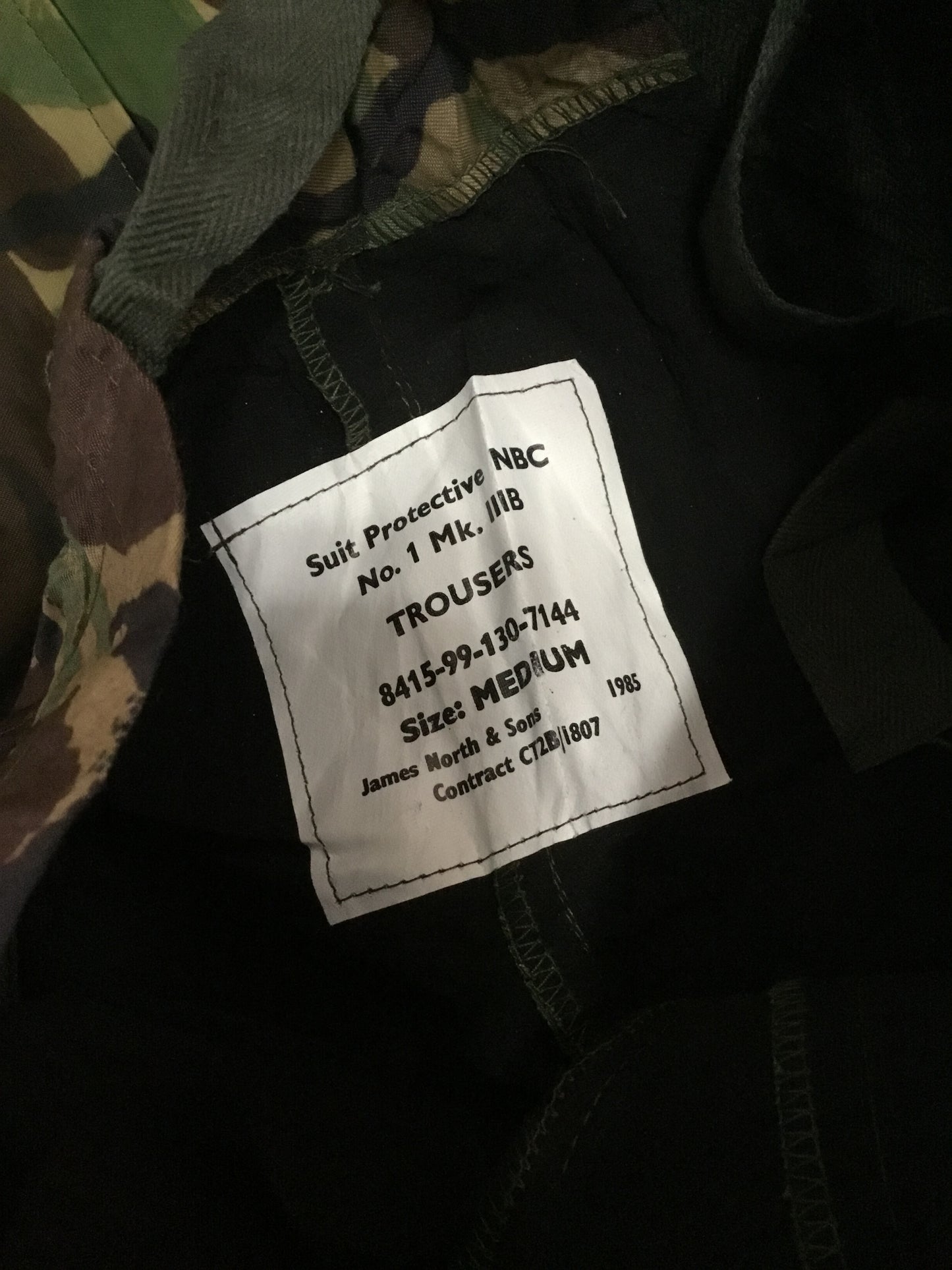 British 2 Piece DPM Pattern Chemical Suit