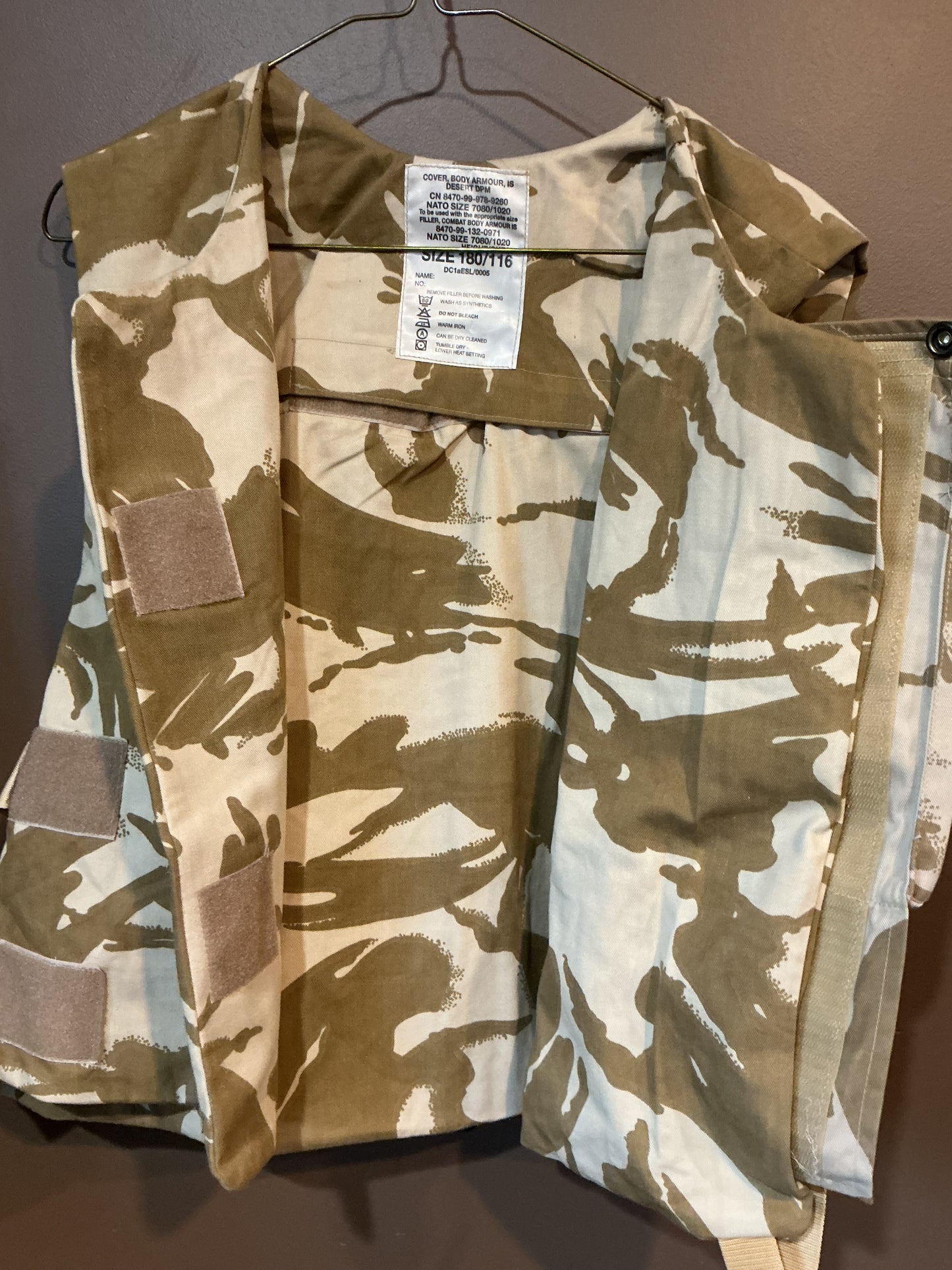 British Desert DPM Pattern Body Armour COVER