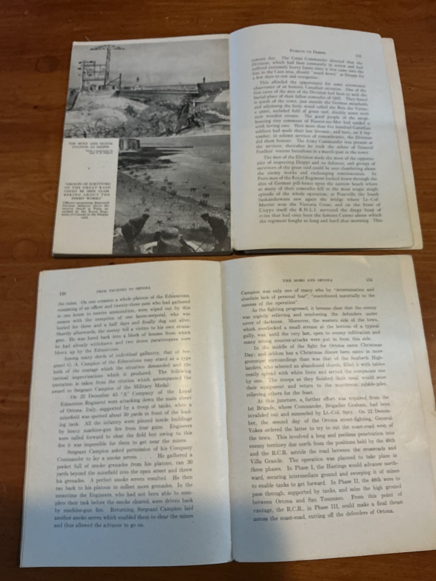 2 Books Canadian Army at War No2 and 3 1943-44