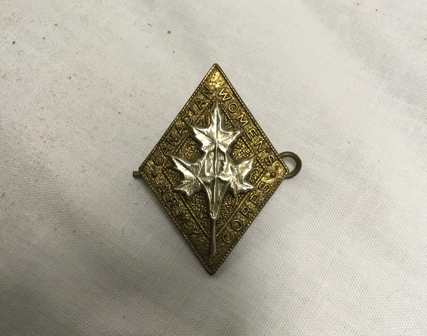WWII Canadian Women's Army Corps Cap Badge