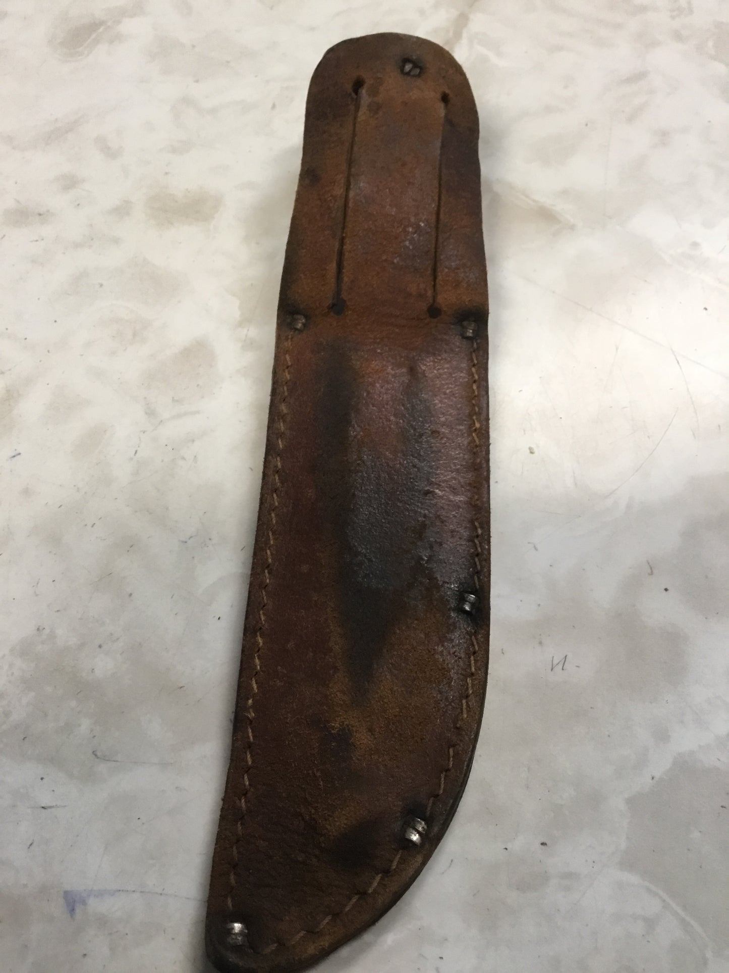 Early Fixed Scout Knife Bone Handle and Sheath
