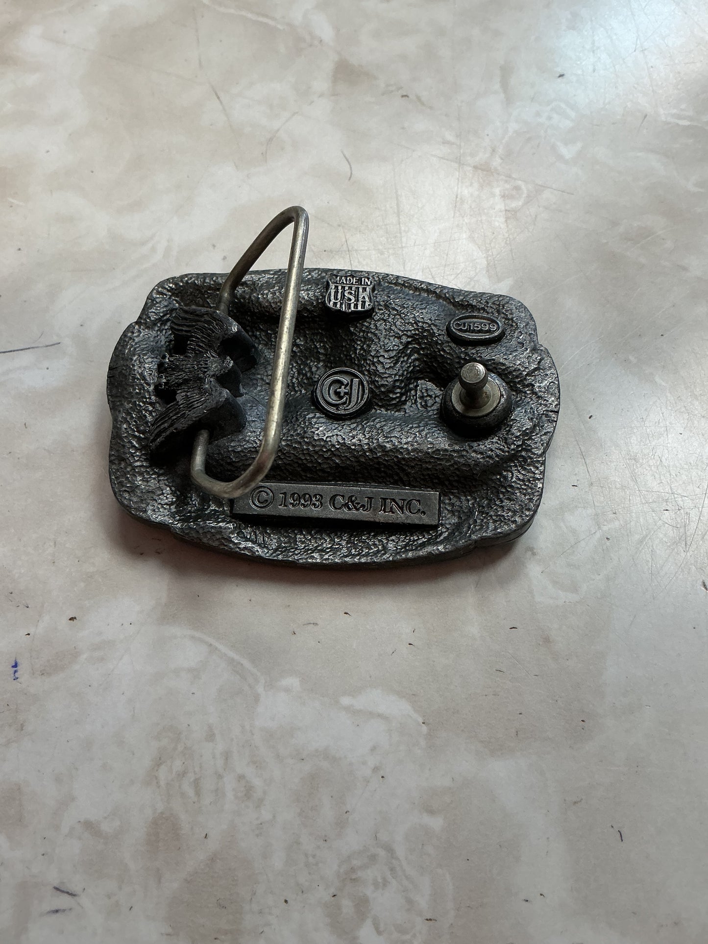 Vintage Cement Truck Operator Belt Buckle