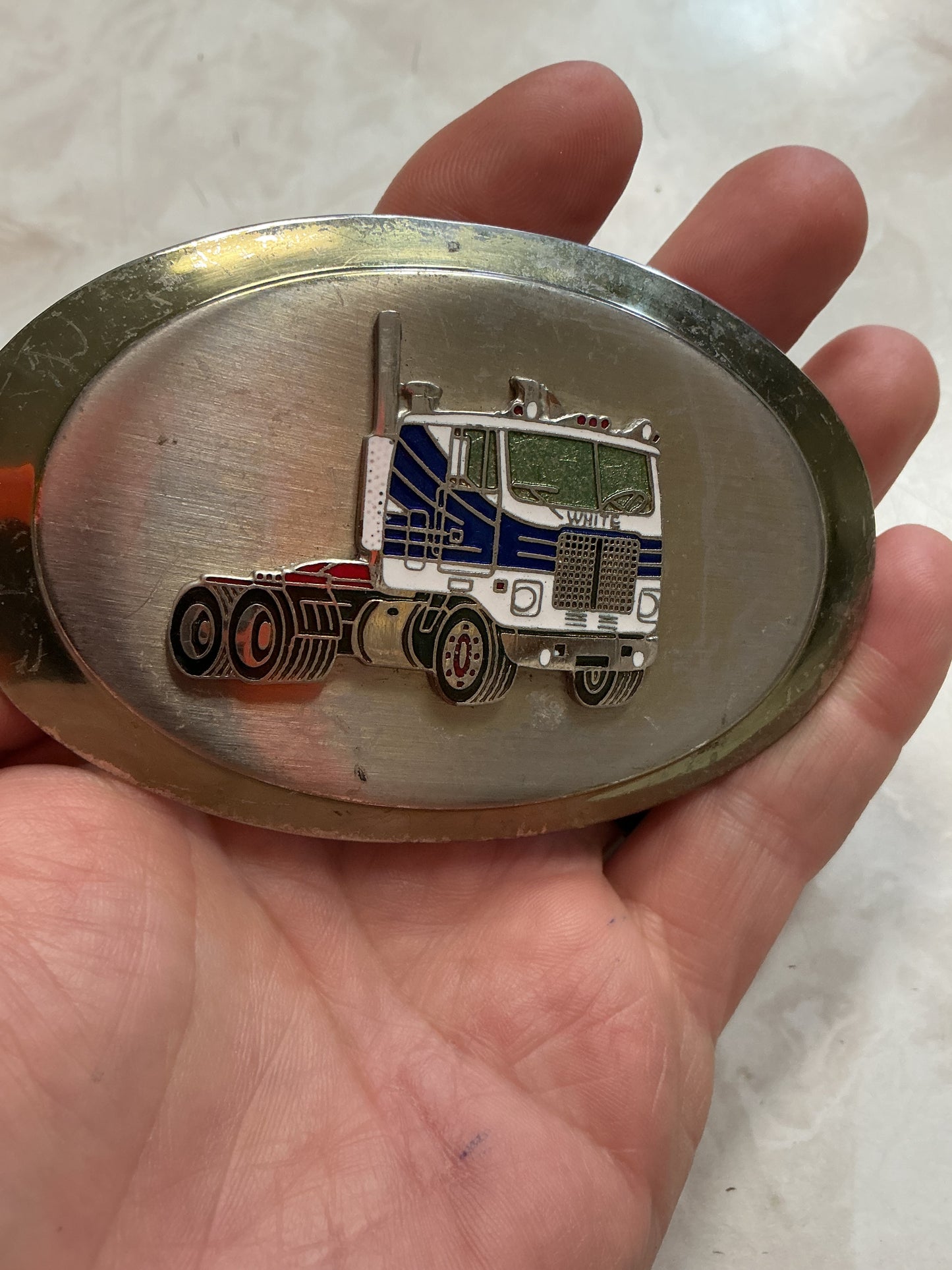 Cabover Frieghtliner Belt Buckle