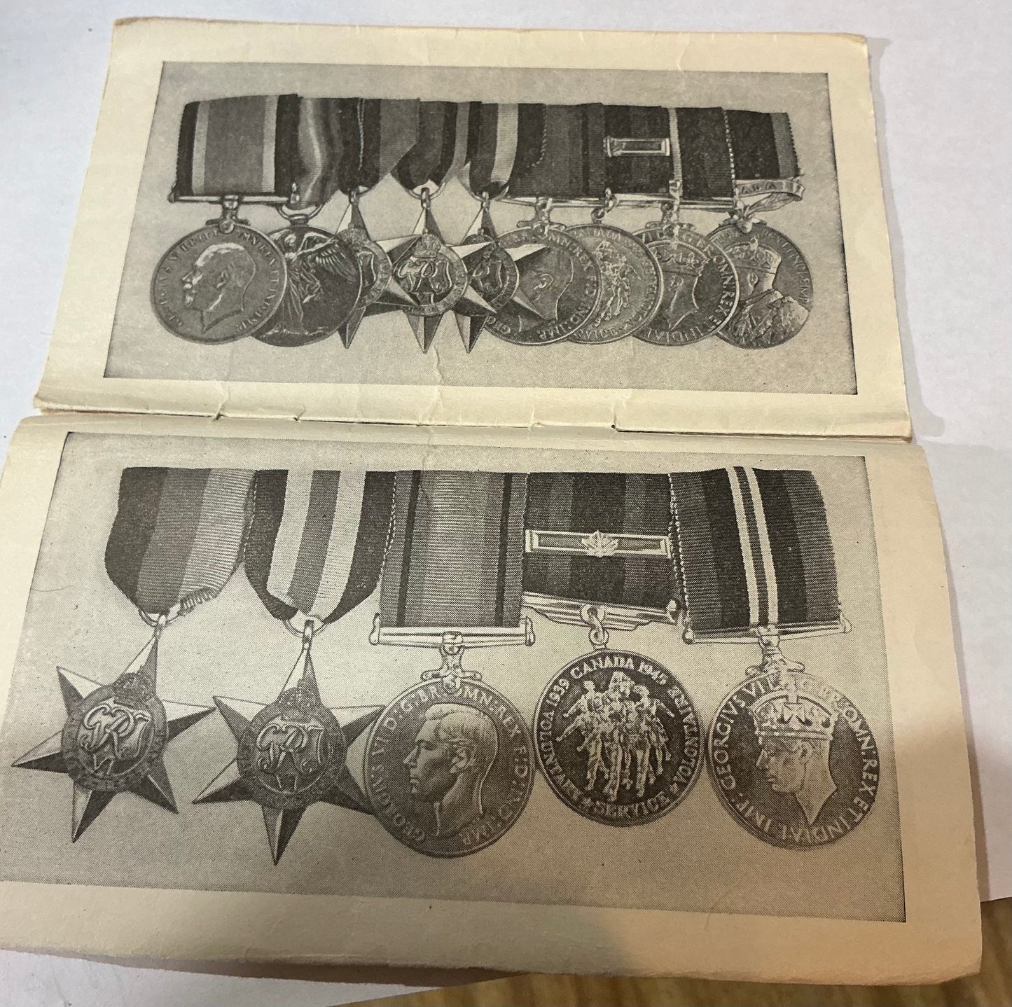 Information regarding mounting and wearing of decorations, campaign, stars, and medals