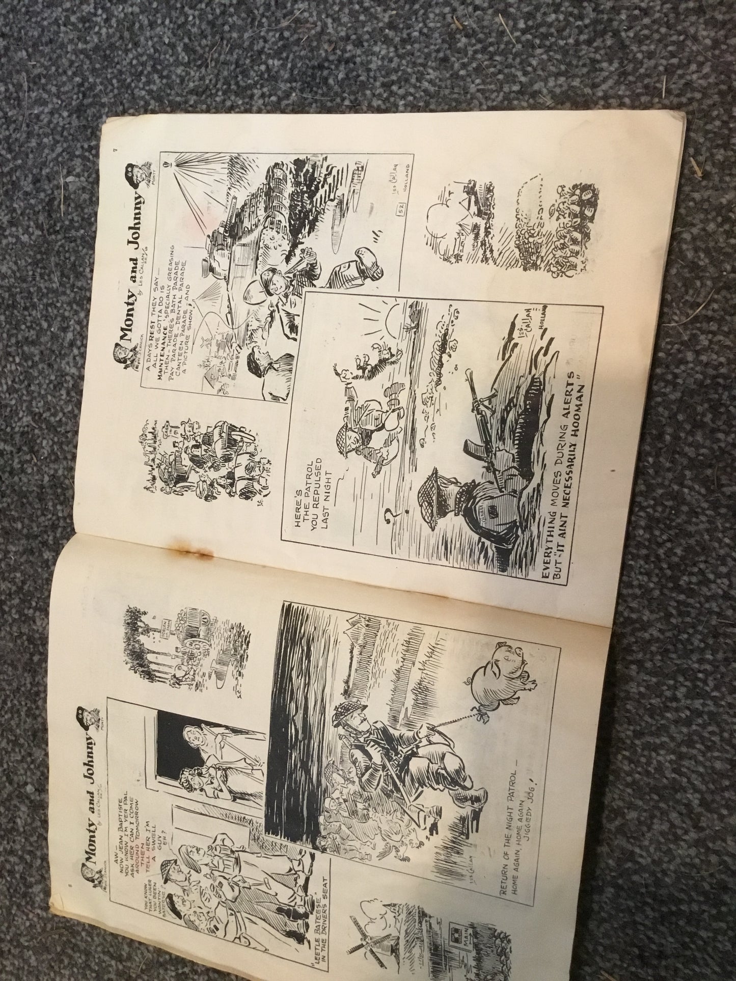 WW11 Magazine The Maple Leaf Scrapbook. Measures 7 1/2″ x 9 1/2″ and contains approximately 40 pages