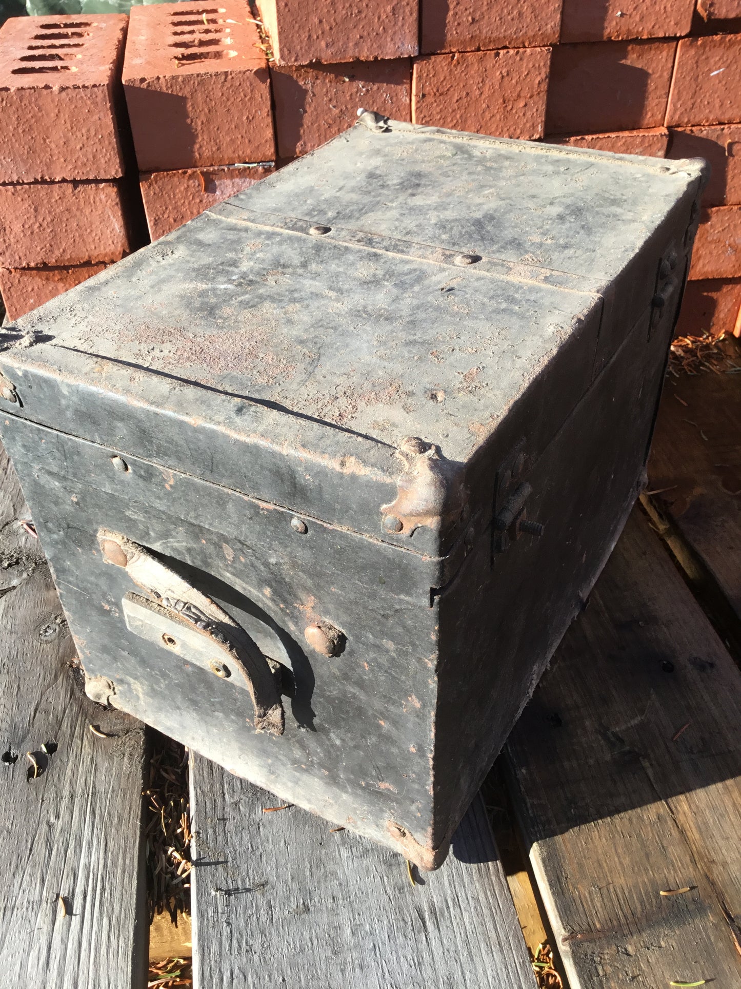 Antique Morse Code Key in Box