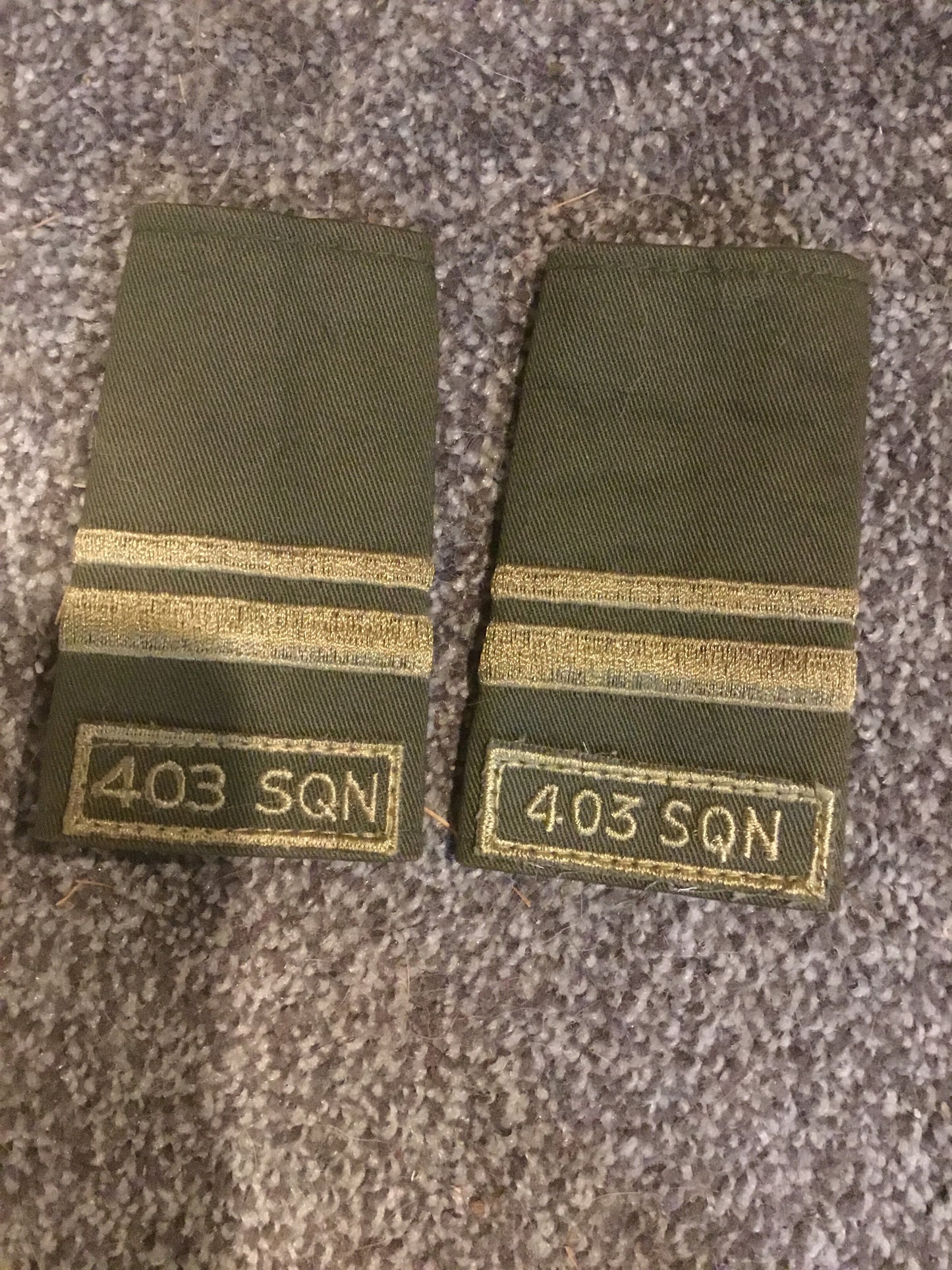 Canadian Military Lieutenant 403 Squadron Epaulettes