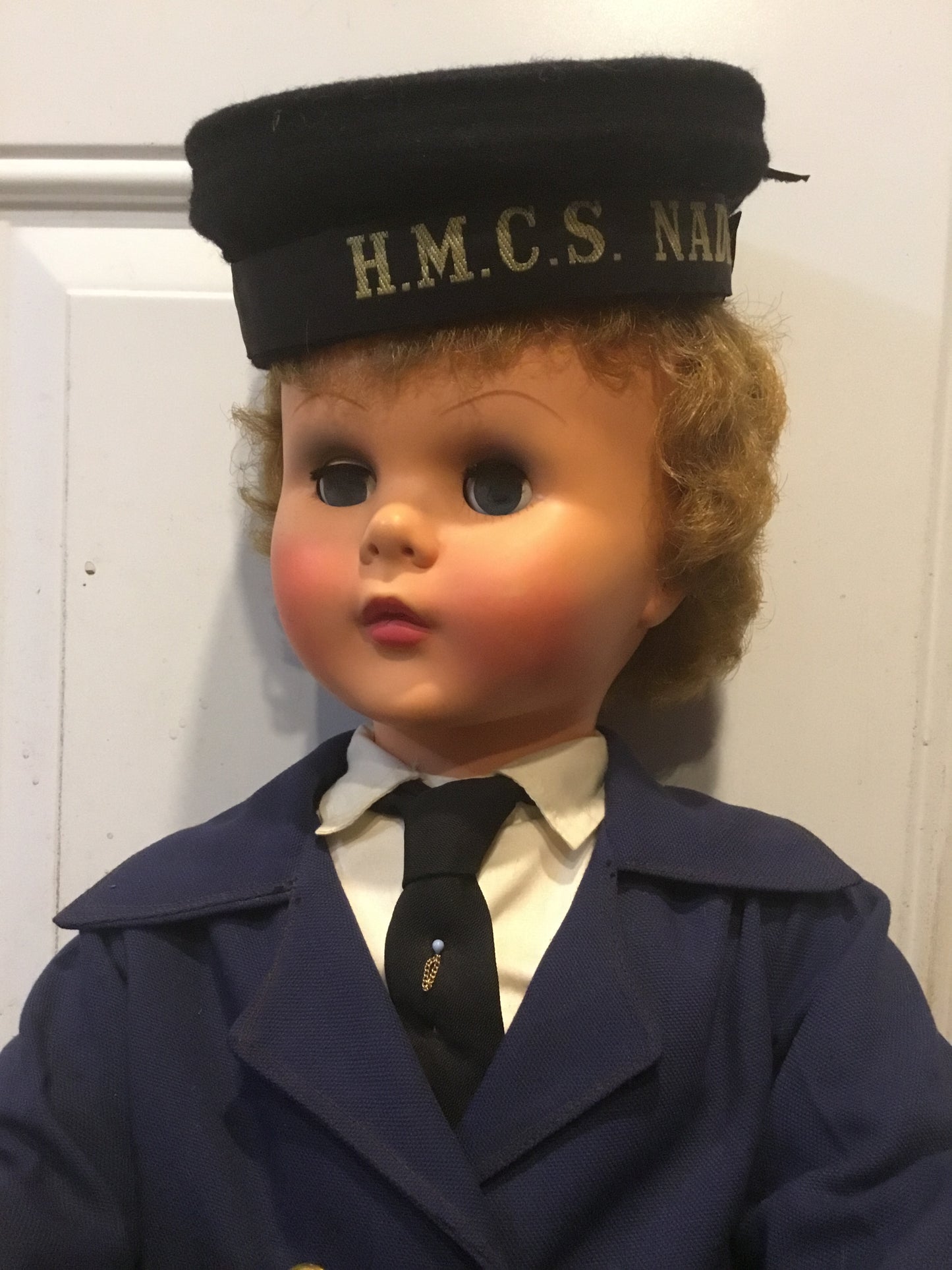 Large Navy Dressed Doll , HMCS NADEN , 30 inches