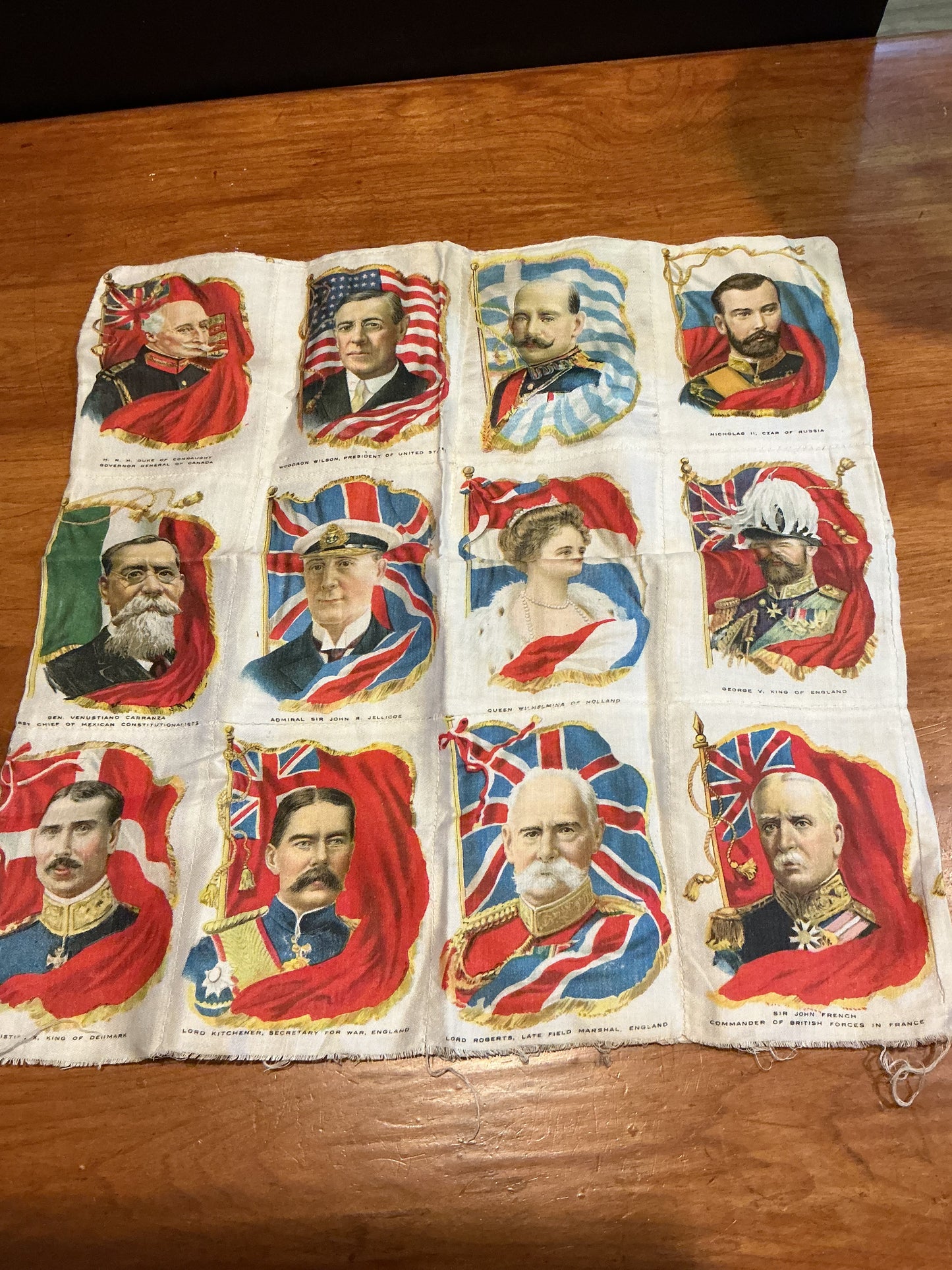 Antique Cigarette/Tobacco Silks military generals