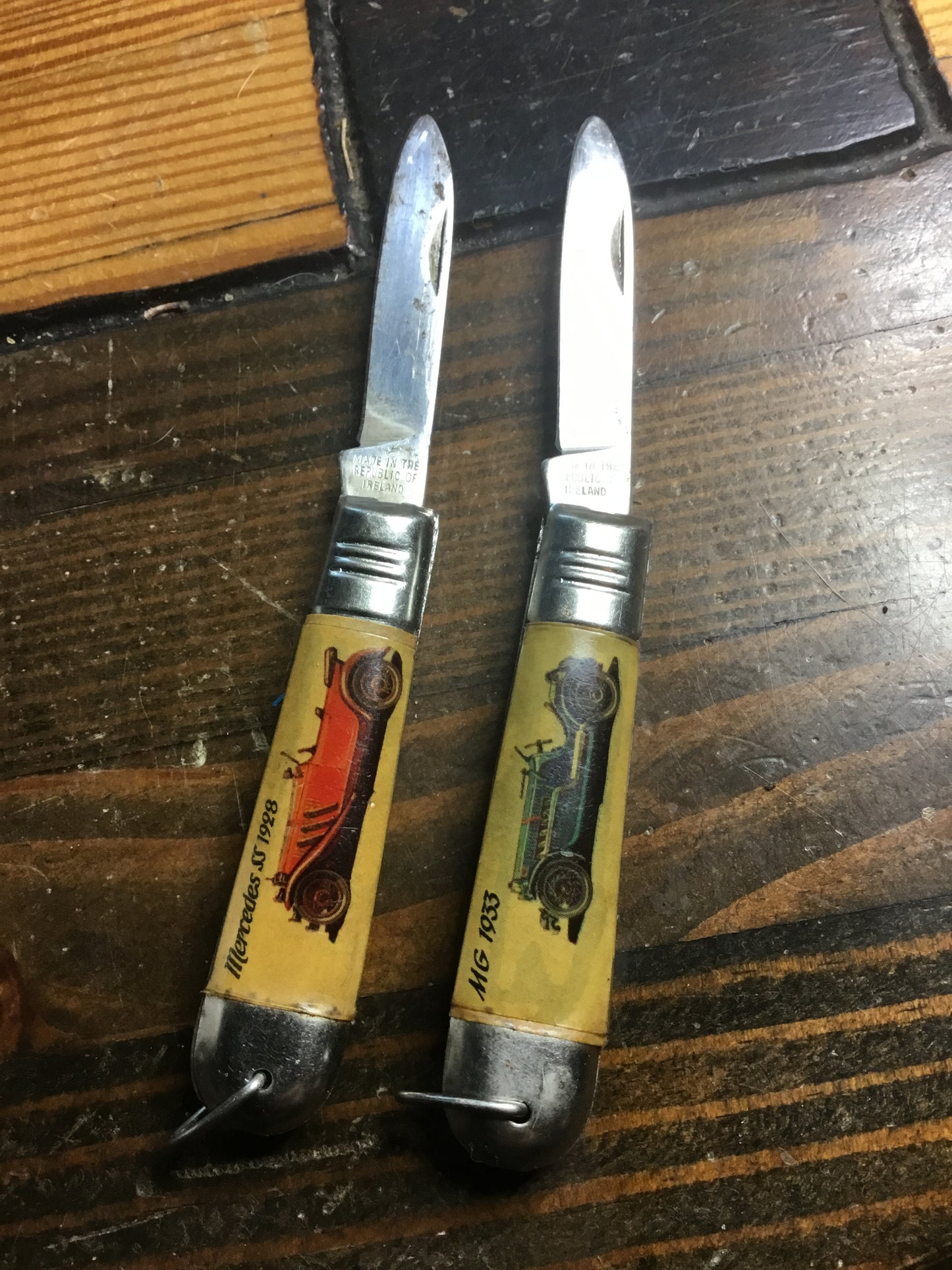 Lot of 2 Automobile Themed Pocket Knives Ireland